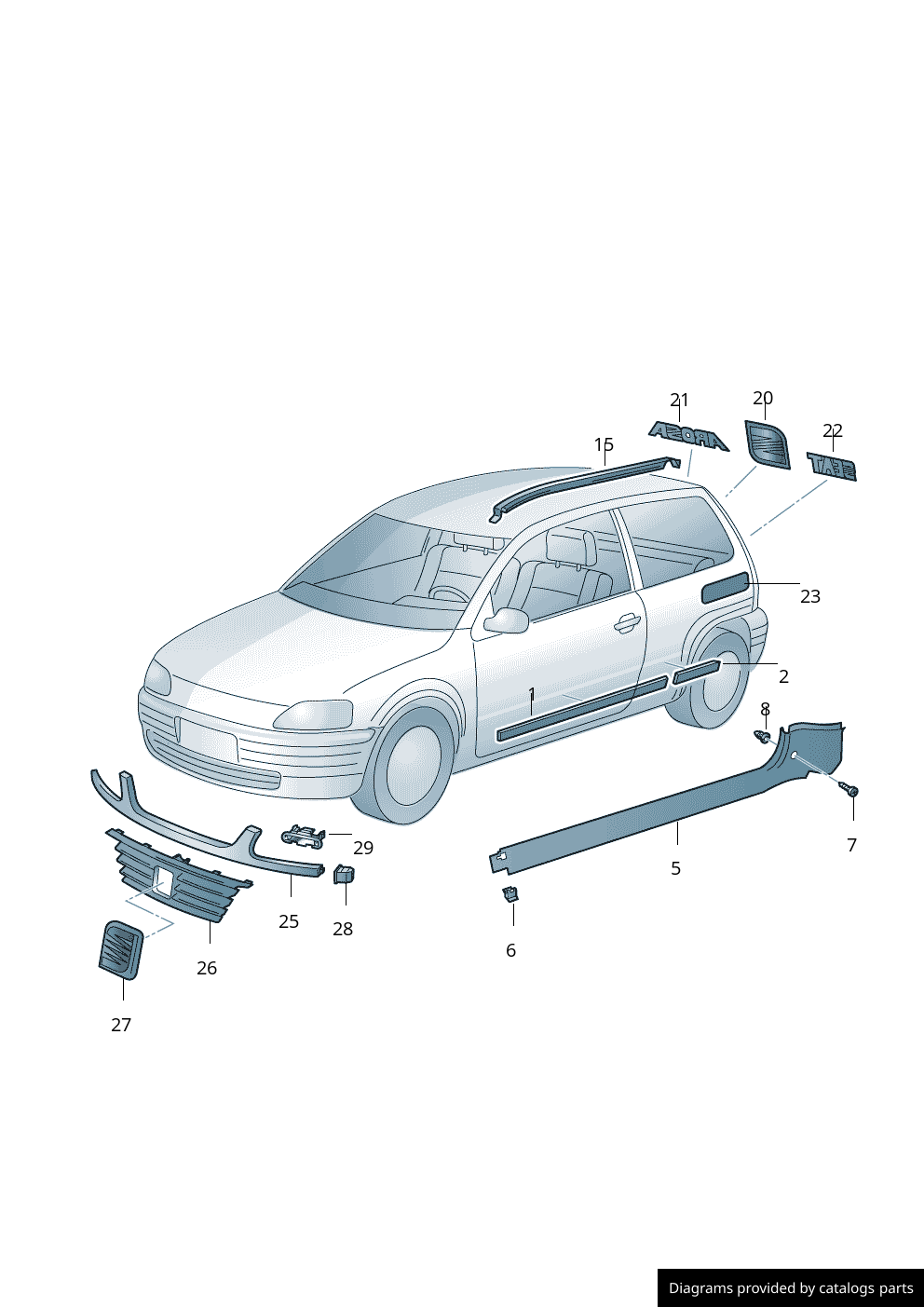 Car part diagram