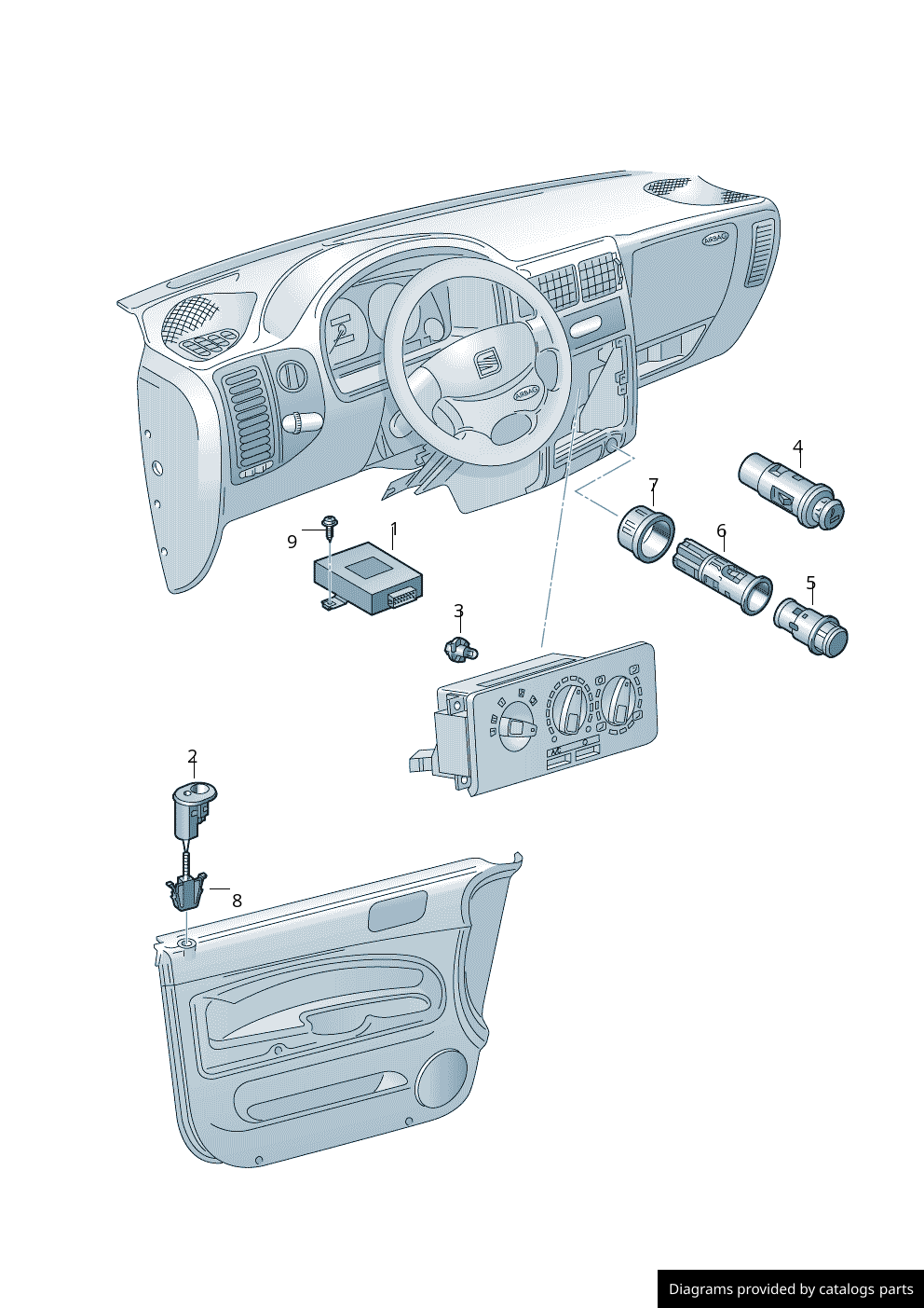 Car part diagram
