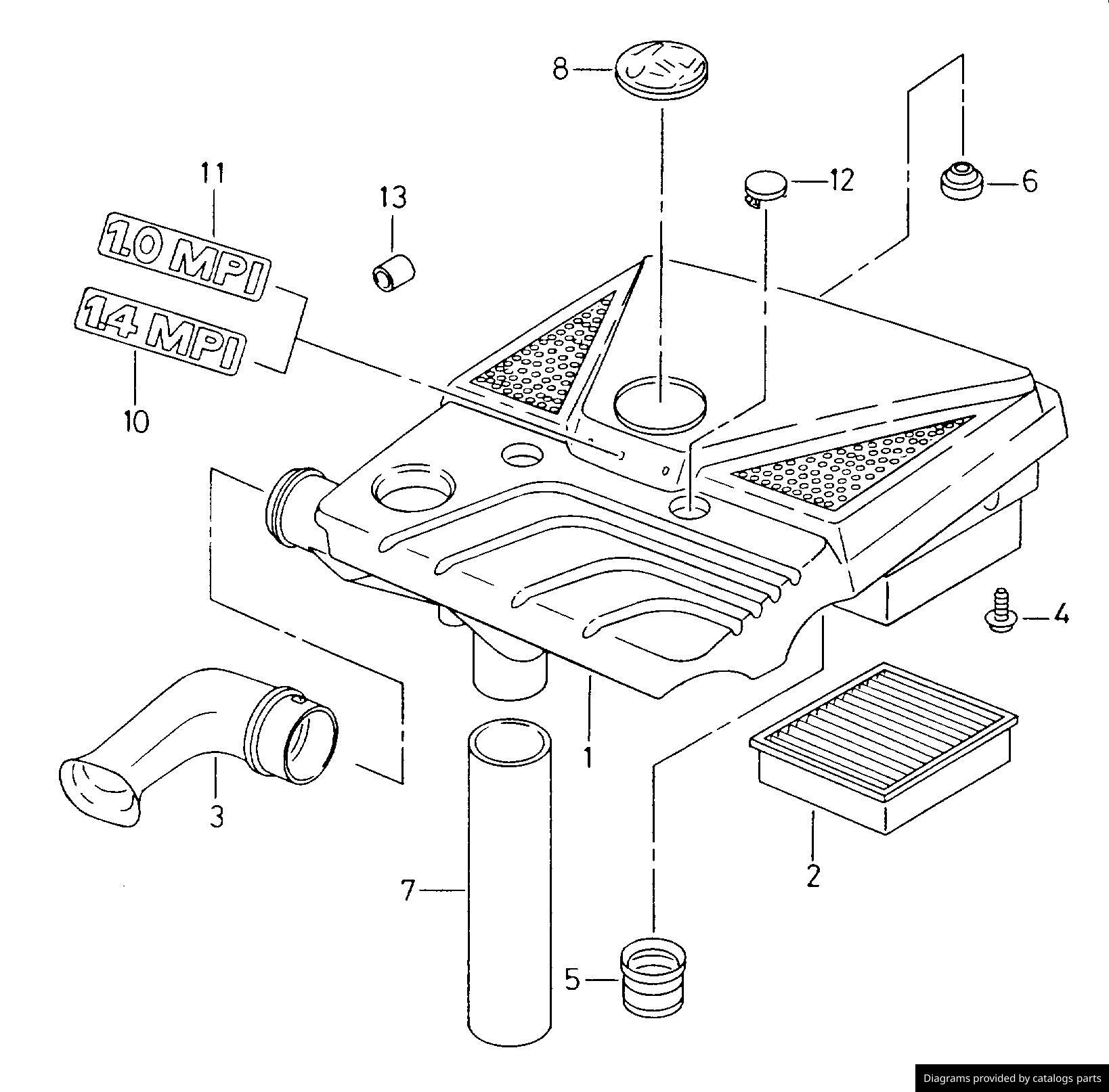 Car part diagram