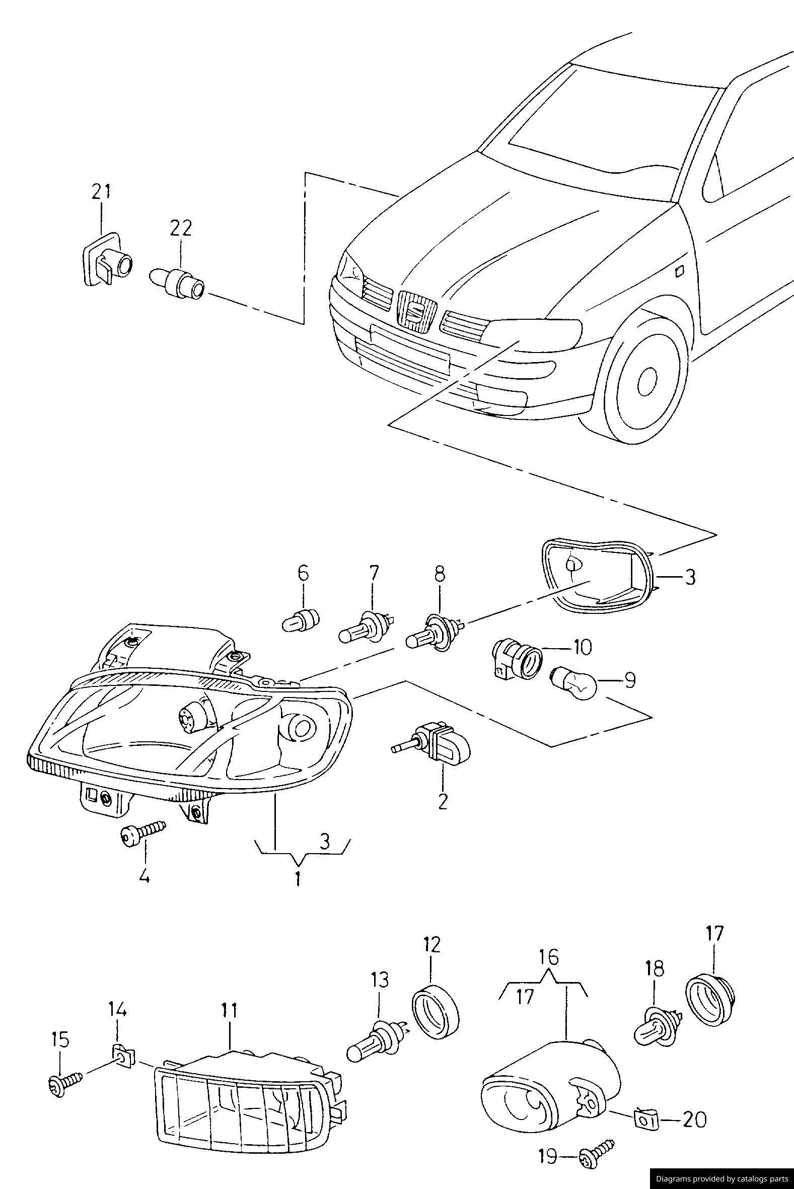 Car part diagram
