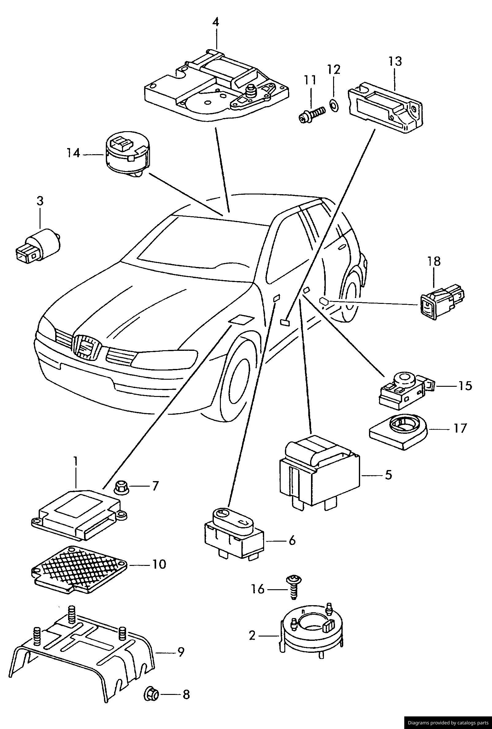 Car part diagram