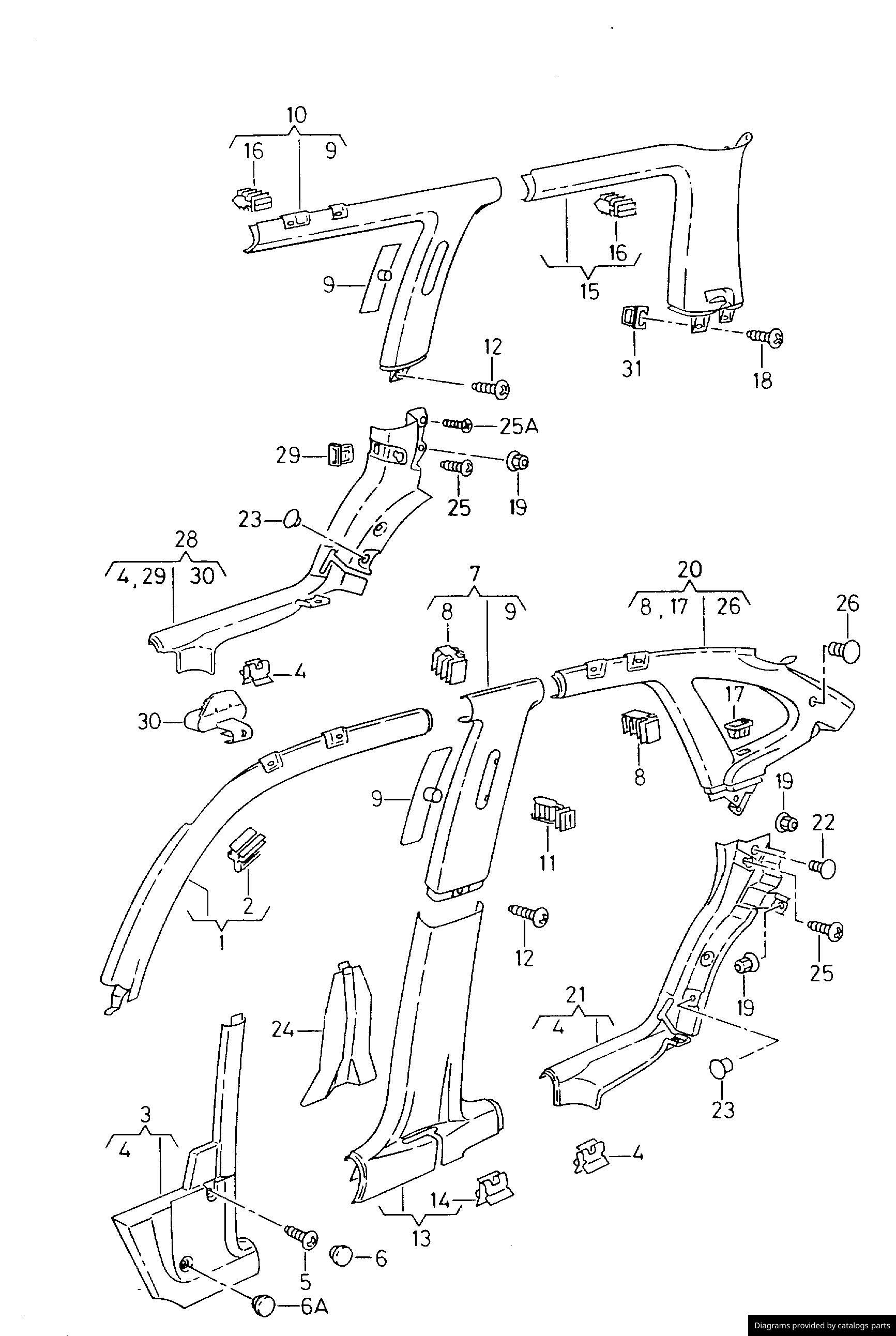 Car part diagram