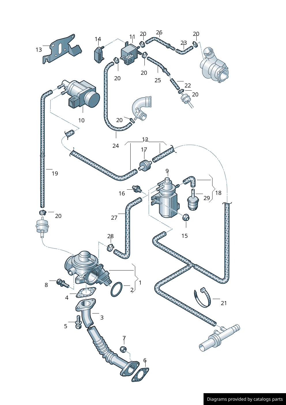 Car part diagram