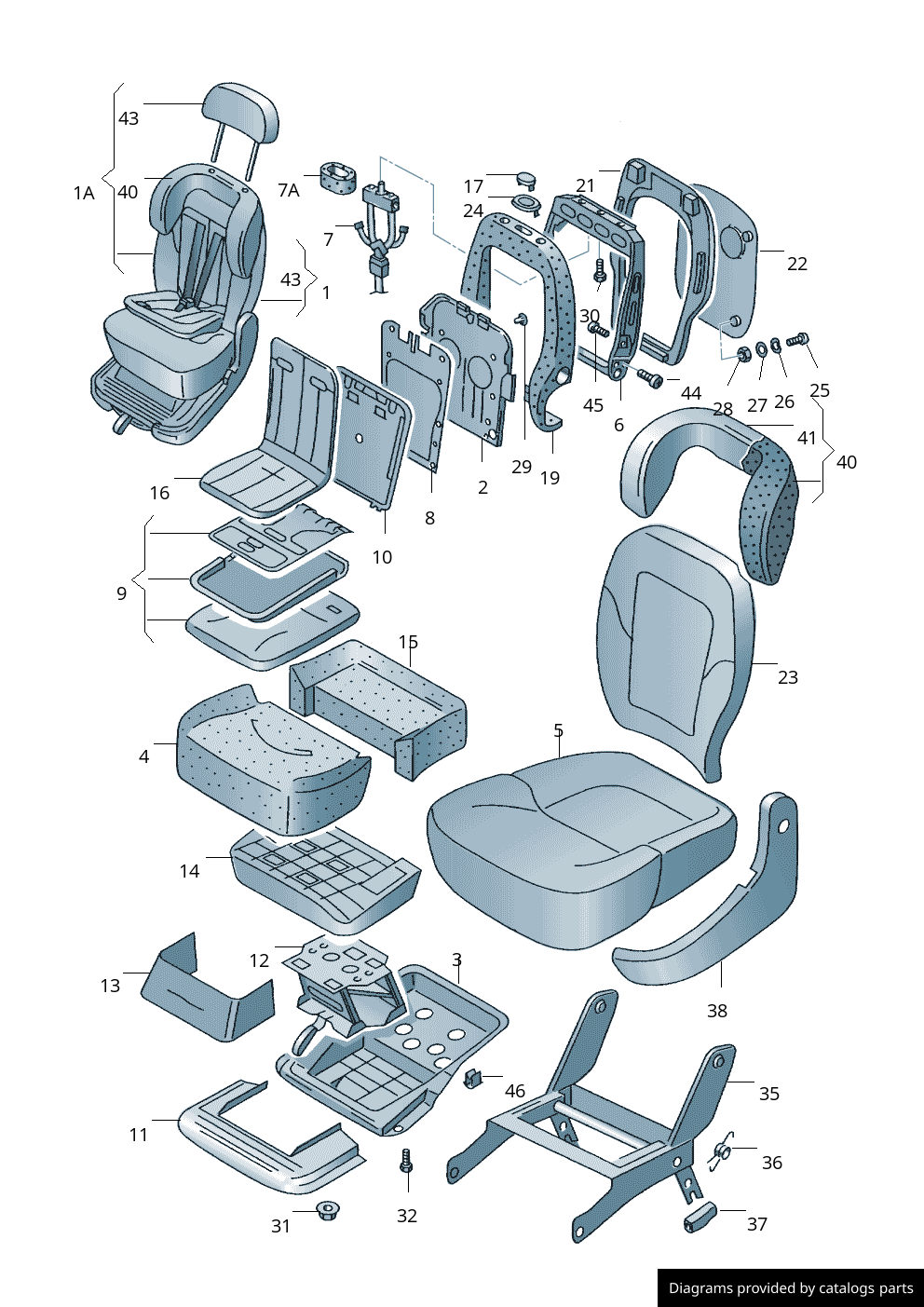 Car part diagram