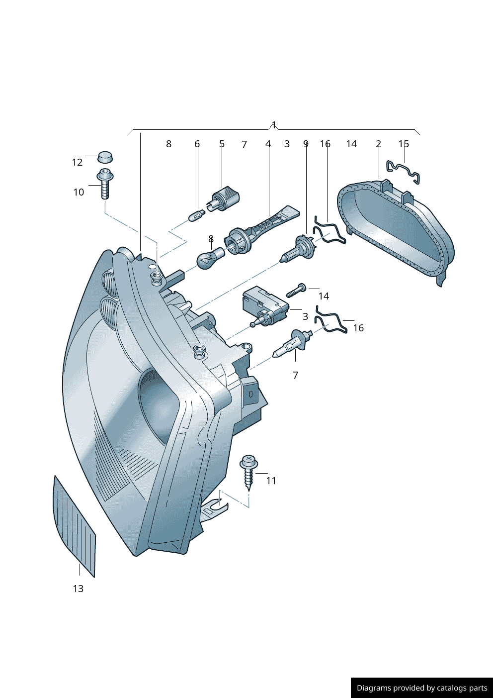 Car part diagram