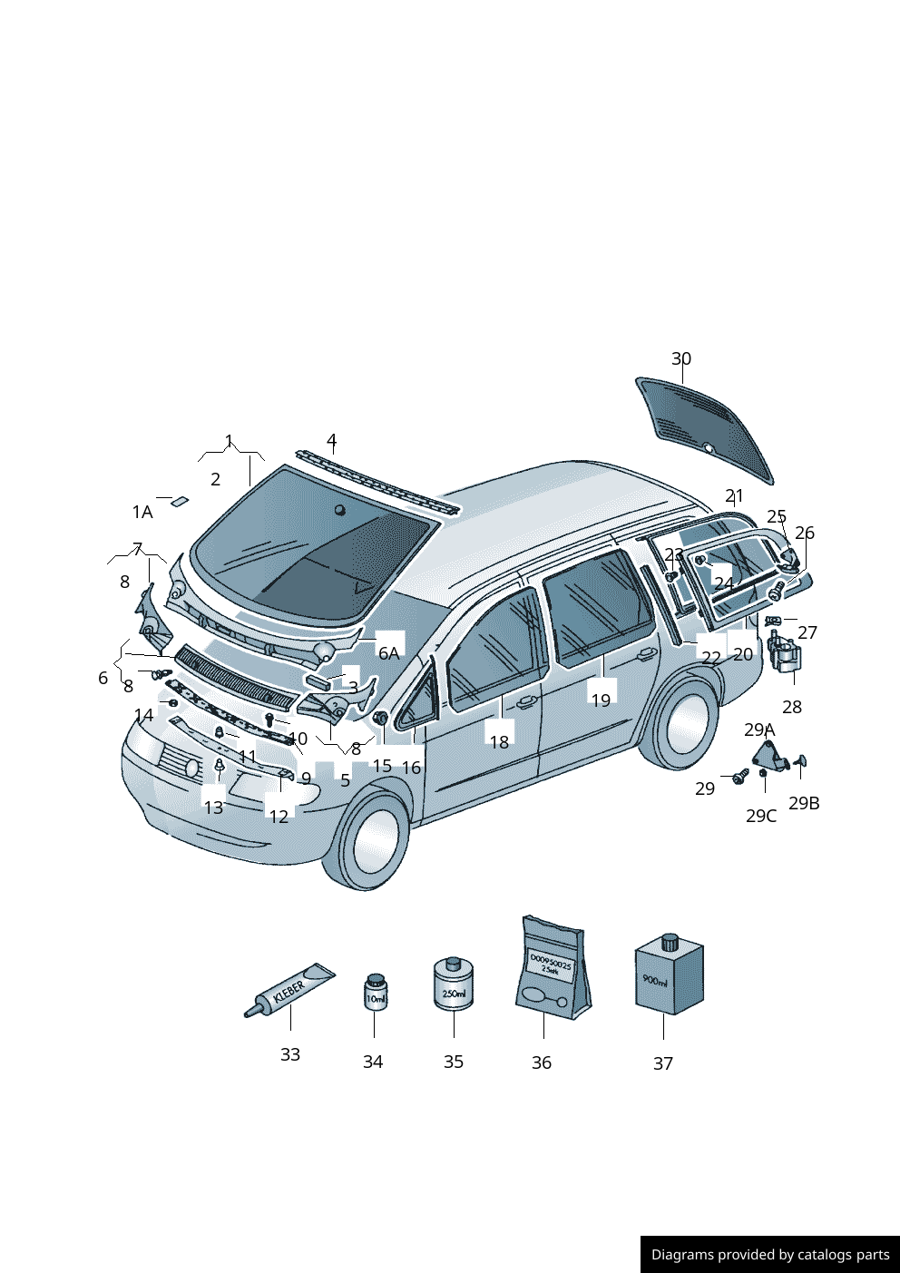 Car part diagram