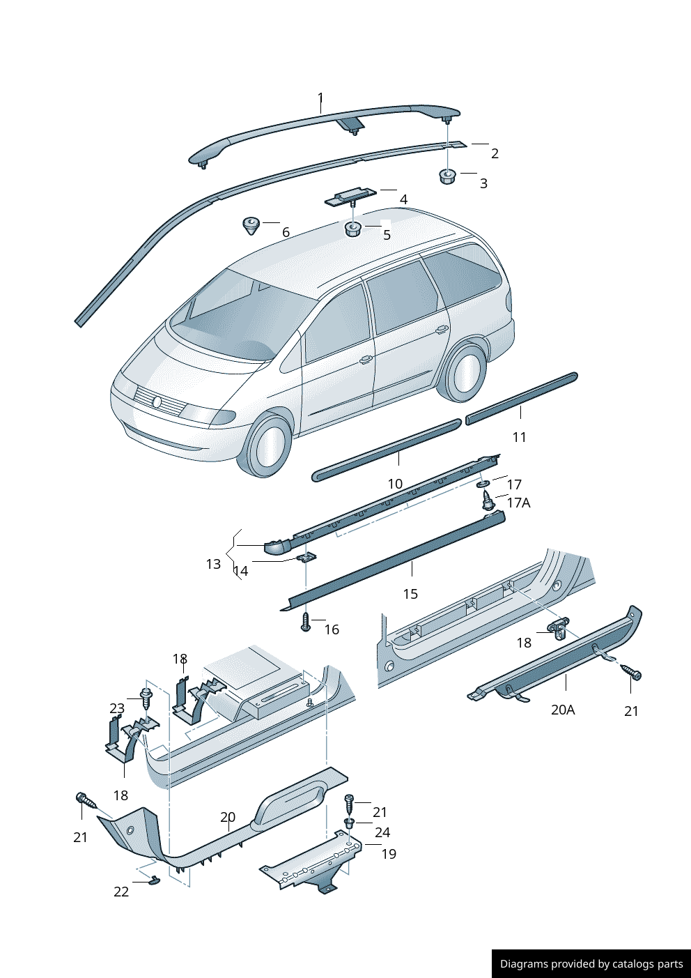 Car part diagram