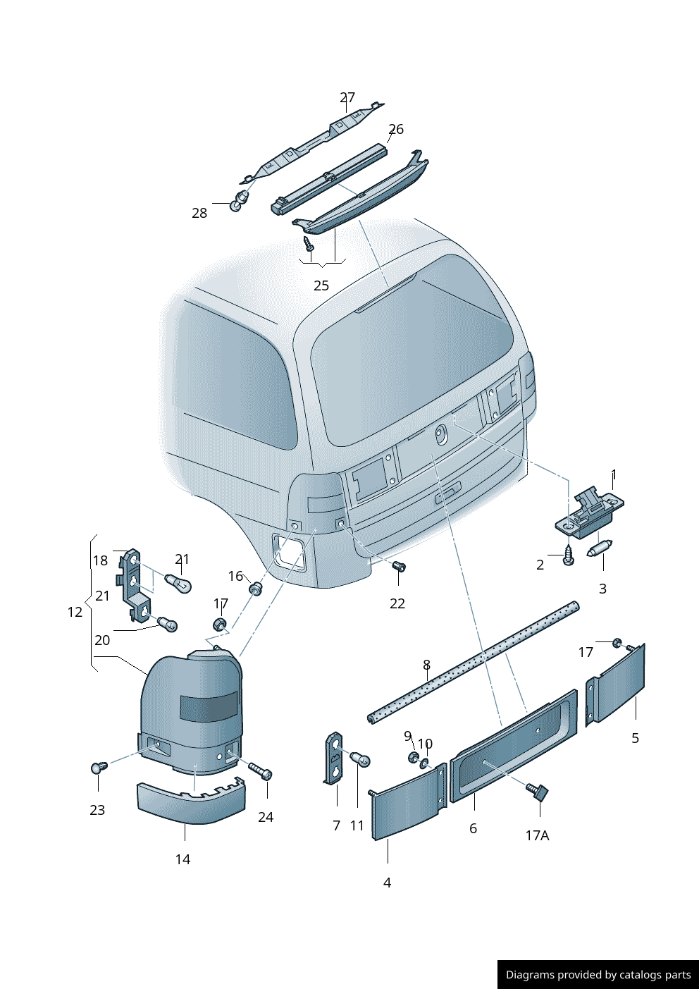 Car part diagram