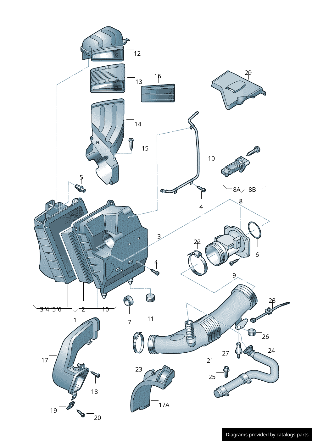 Car part diagram
