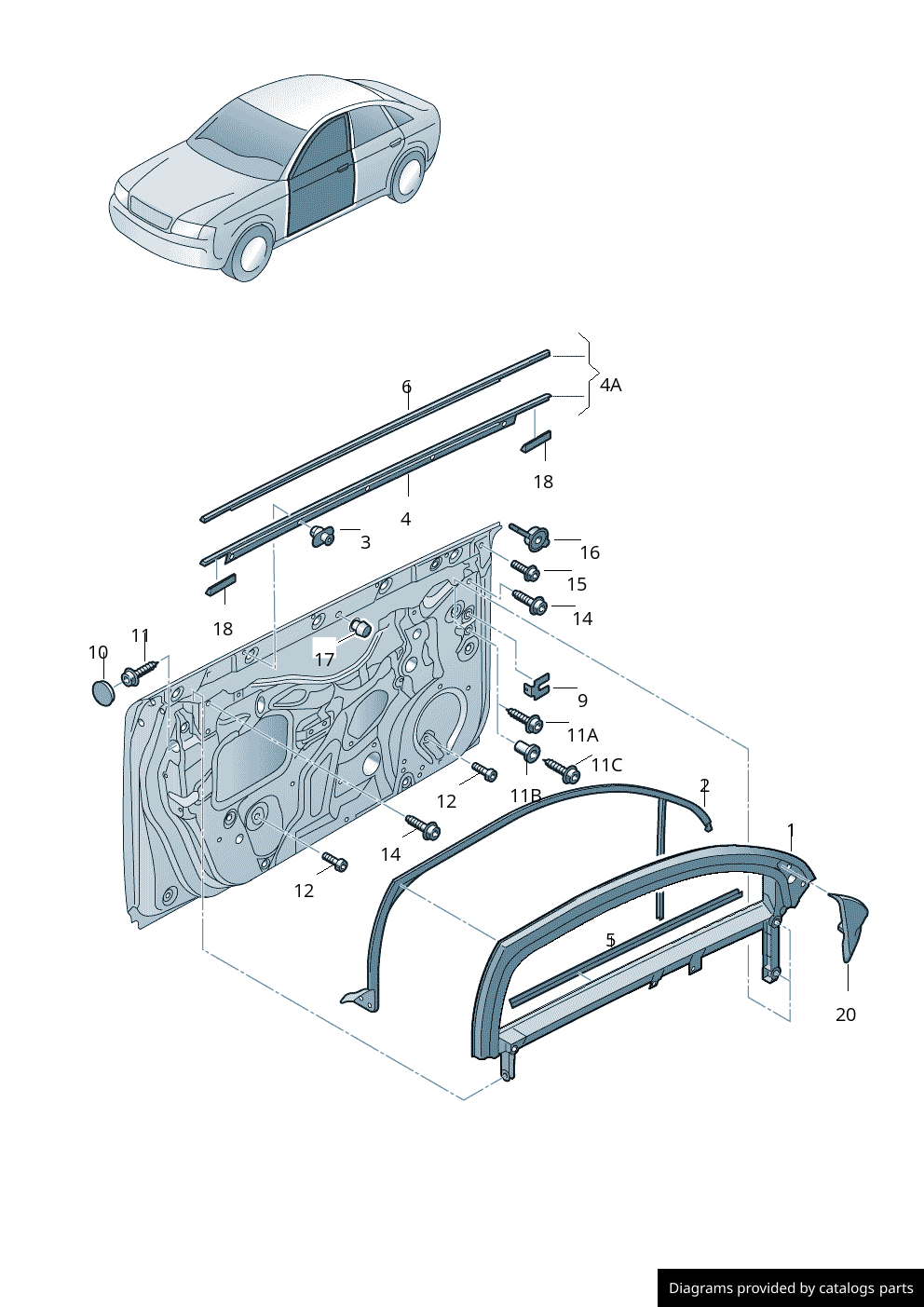 Car part diagram