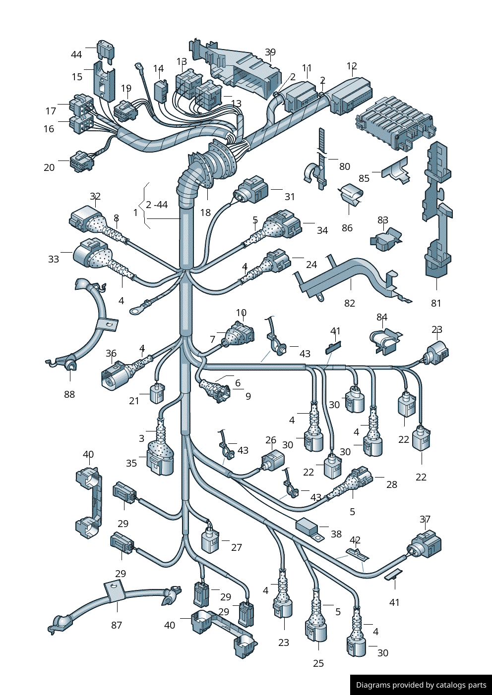 Car part diagram