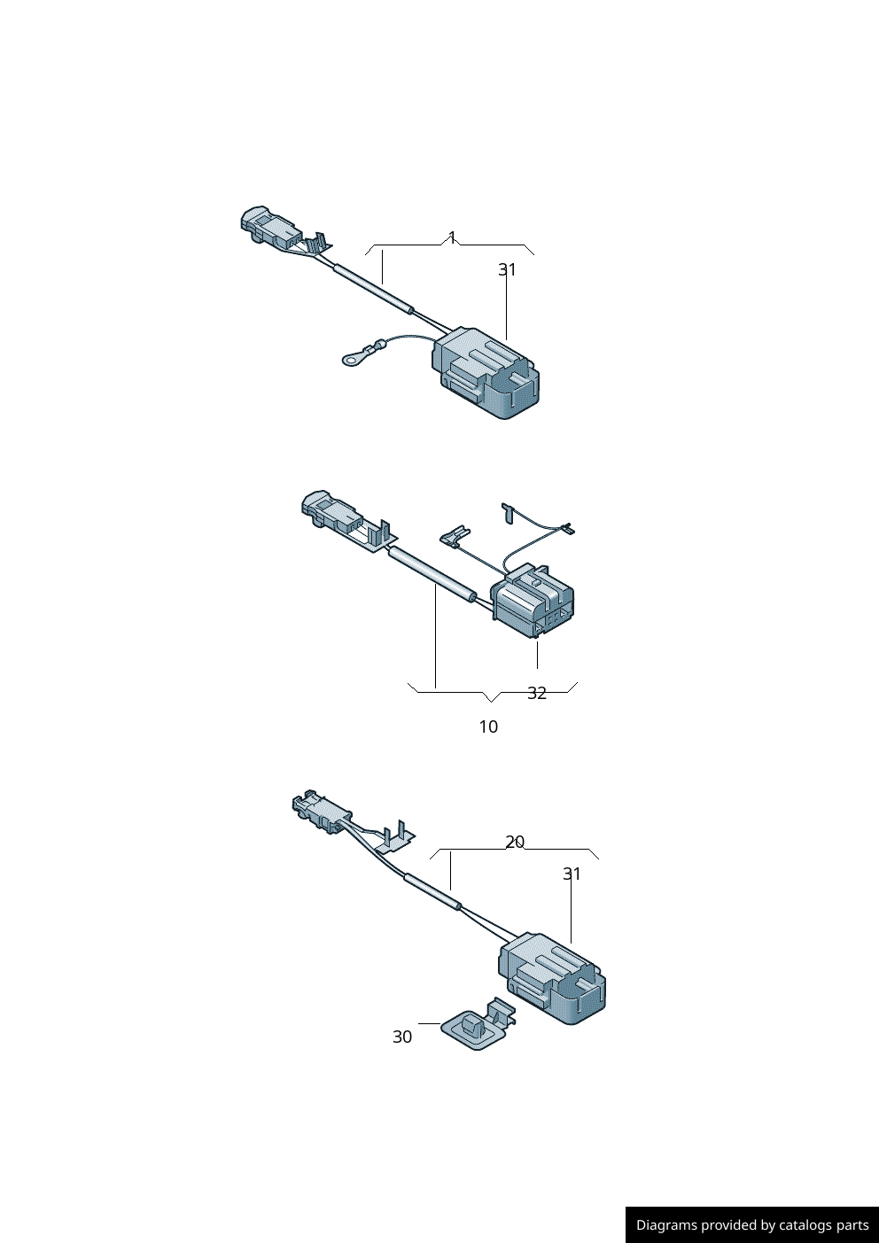 Volkswagen / Seat Adapter Wiring Harness For Airbag 6Q0971582A LLLParts