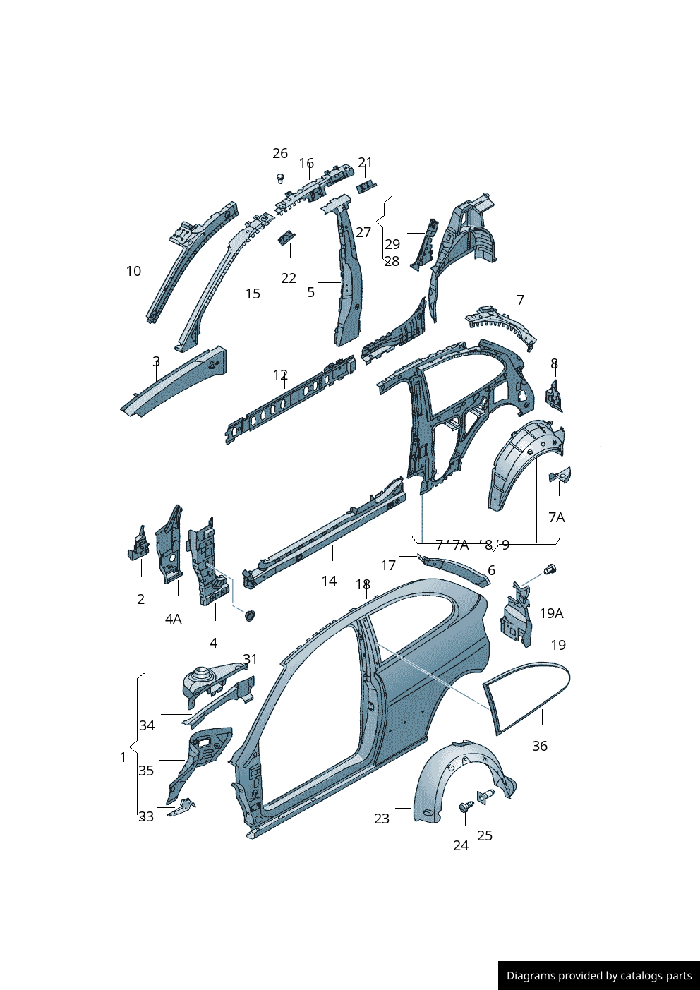 Car part diagram