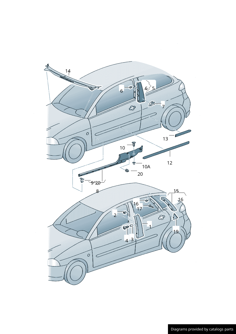 Car part diagram