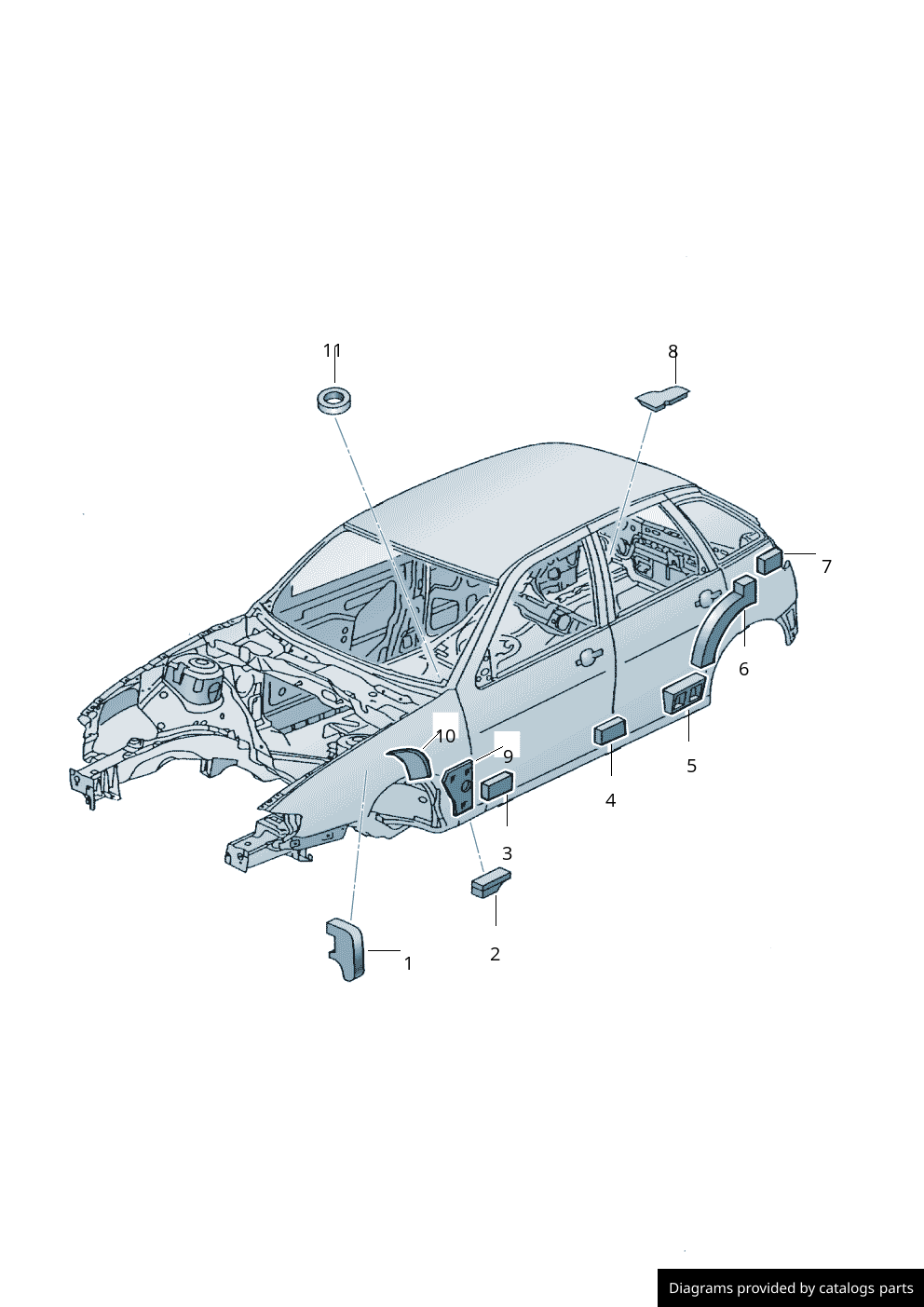 Car part diagram