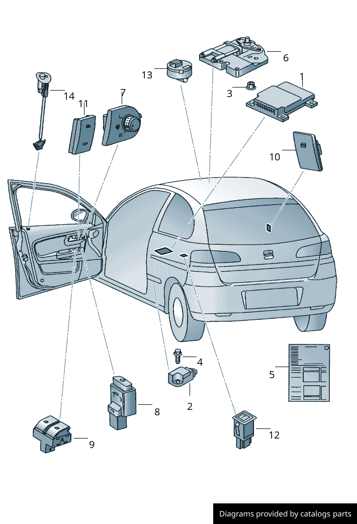 Car part diagram