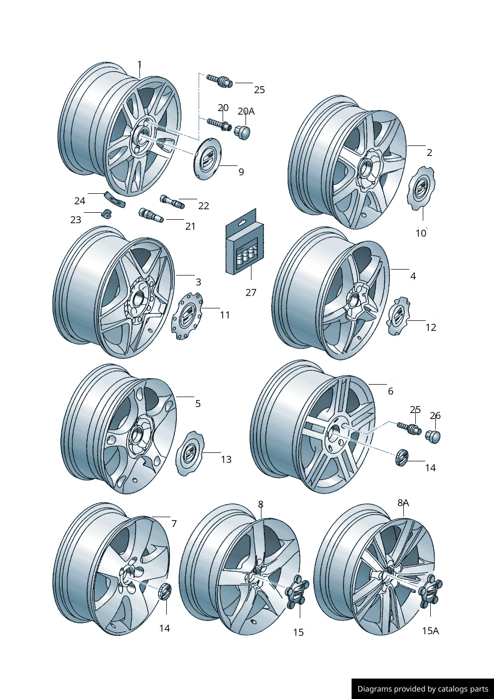 Car part diagram