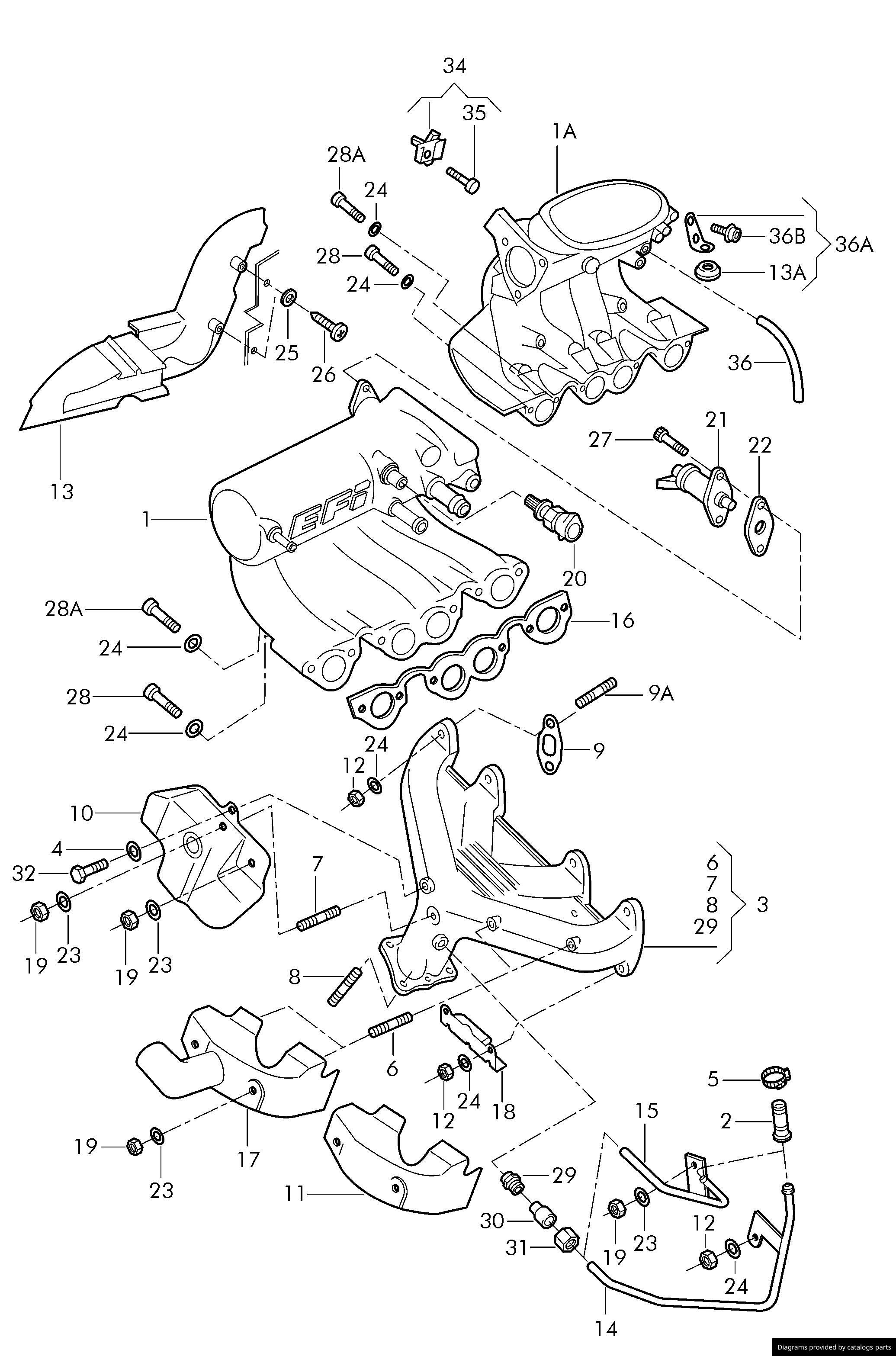 Car part diagram