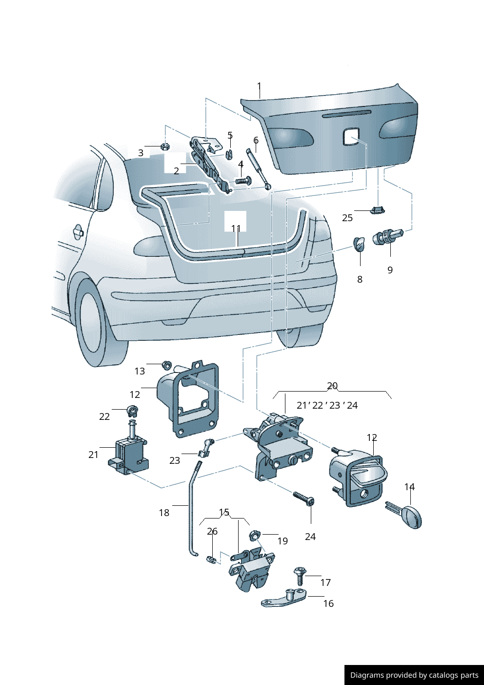 Car part diagram