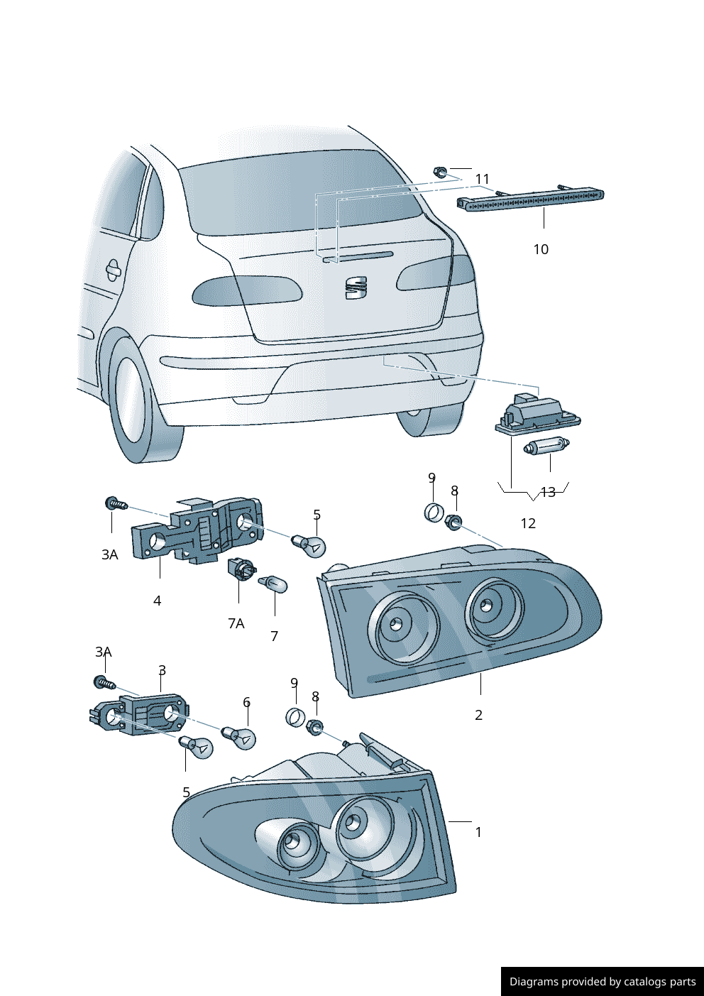 Car part diagram