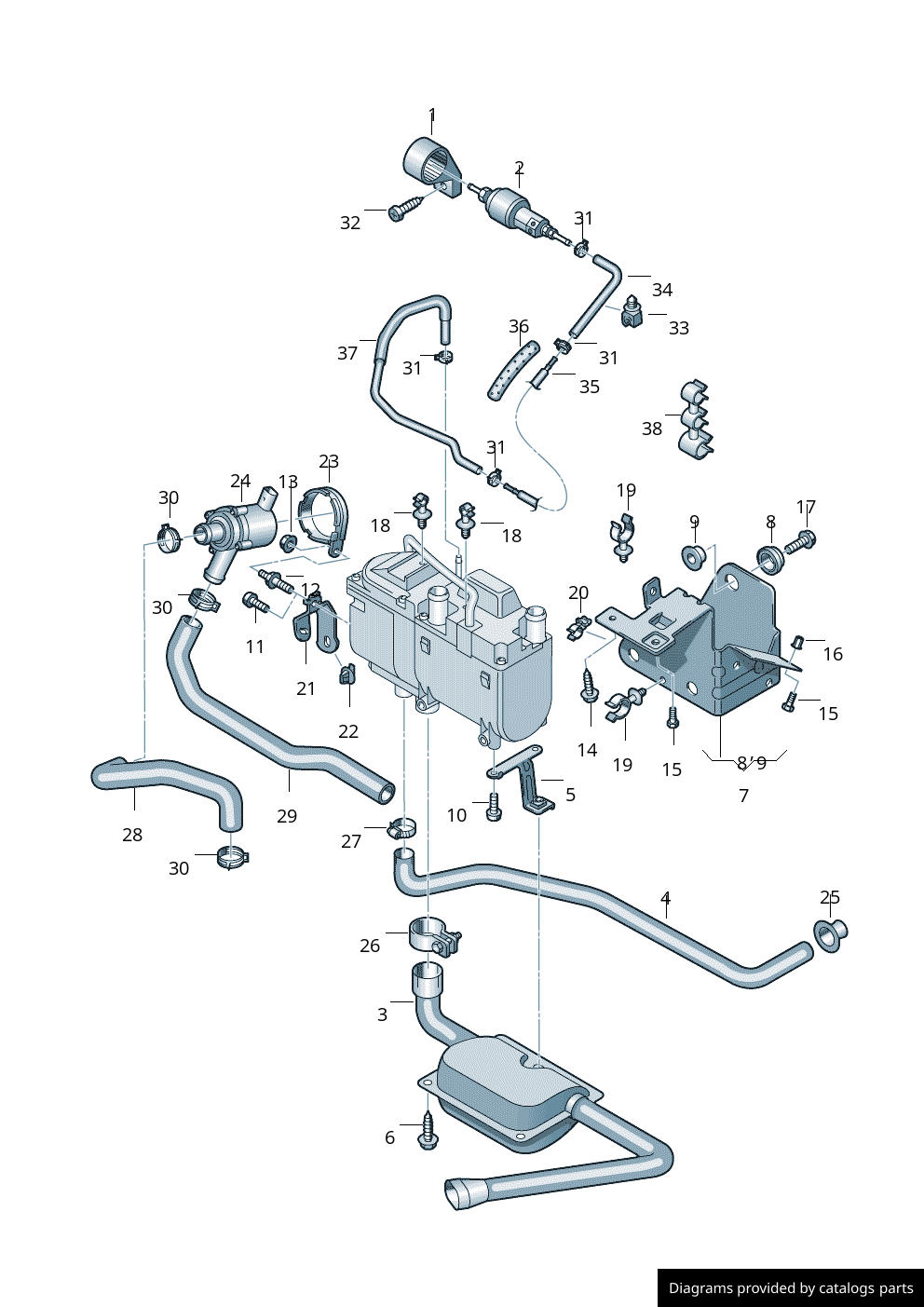 Car part diagram