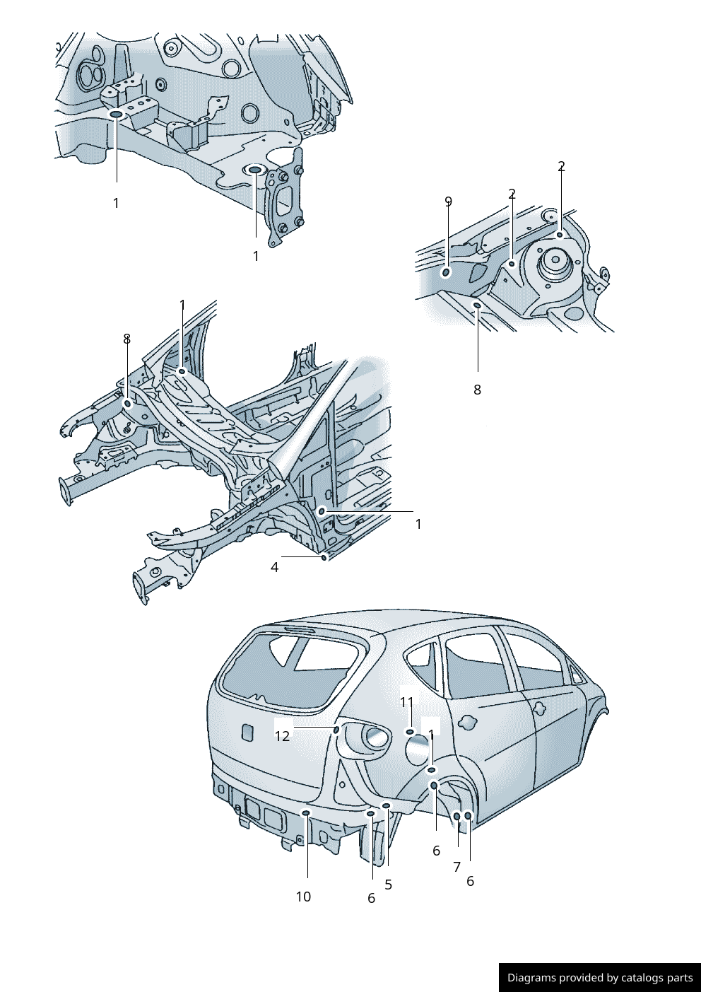 Car part diagram