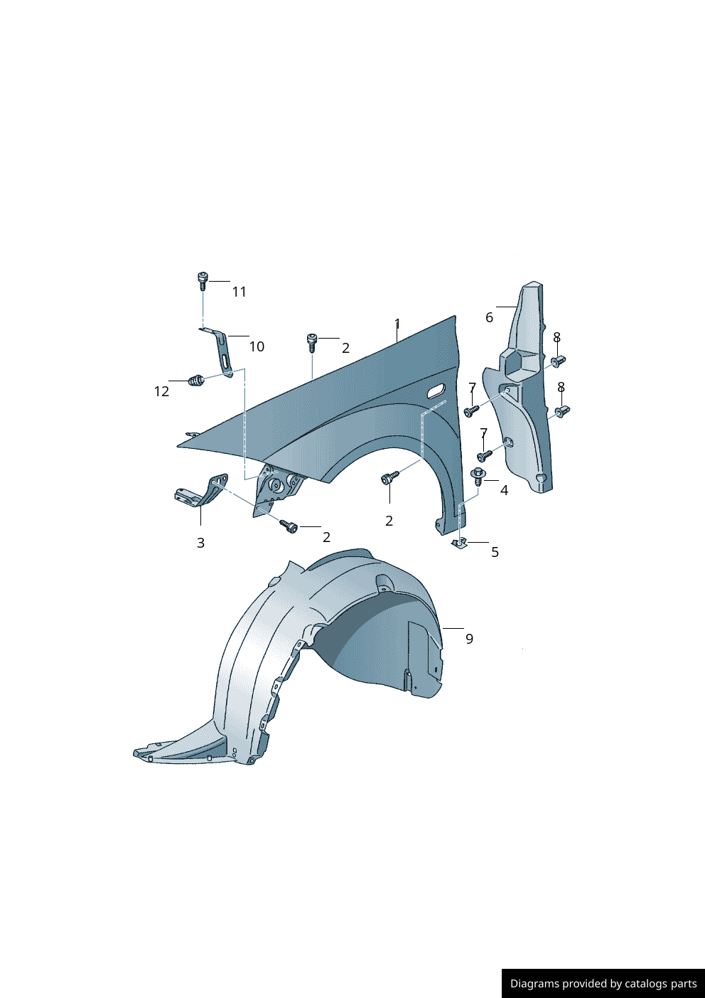 Car part diagram