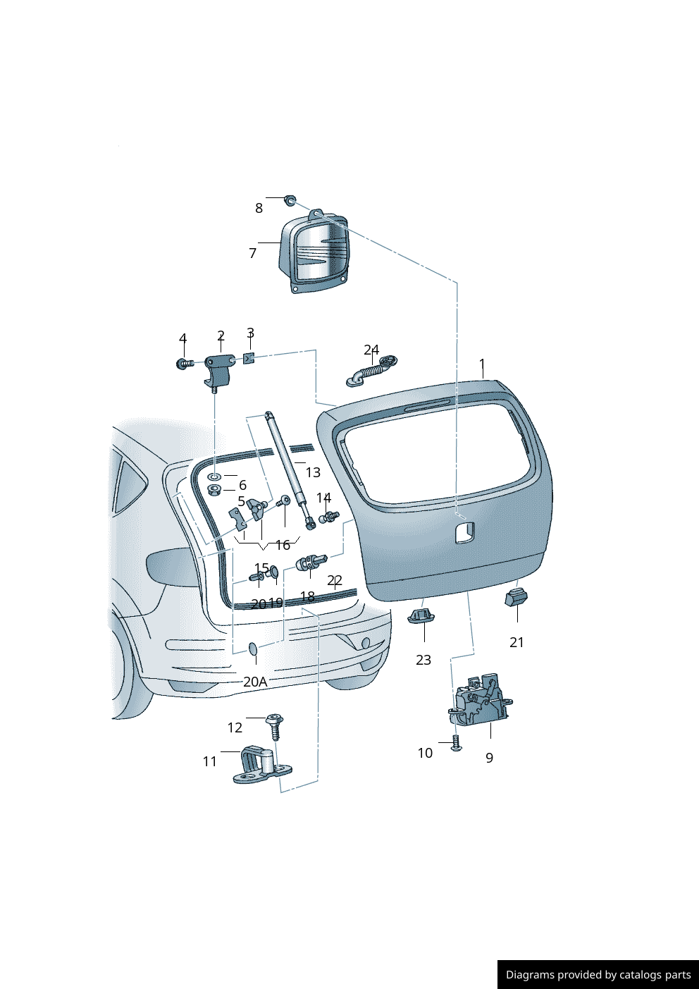 Car part diagram