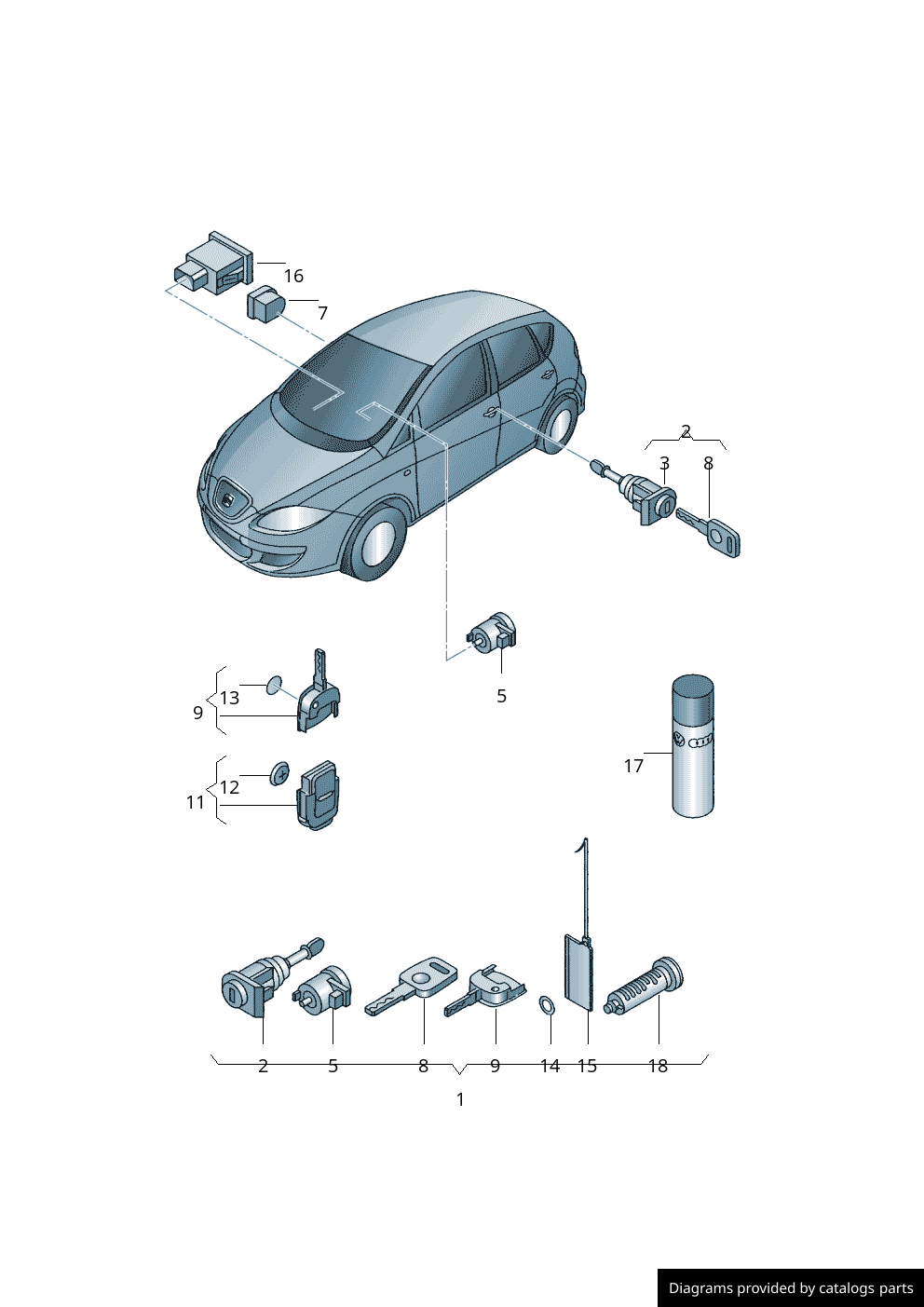 Car part diagram