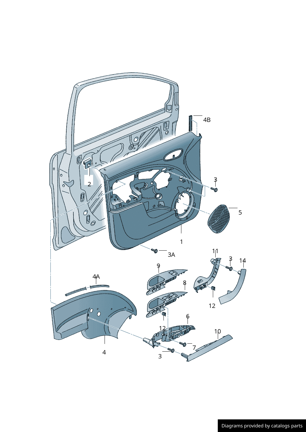 Car part diagram