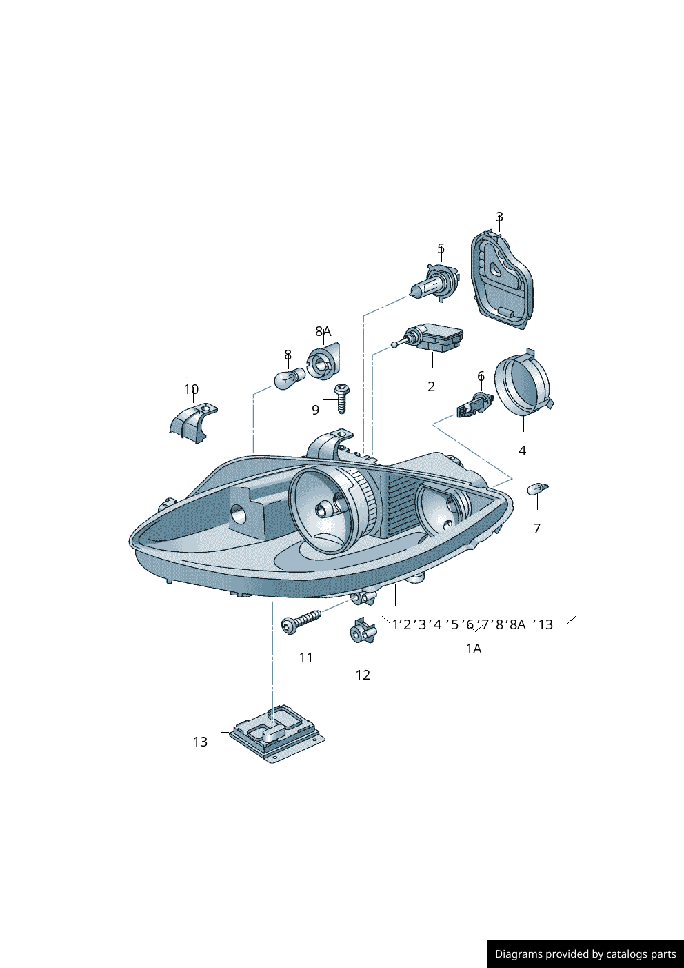 Car part diagram