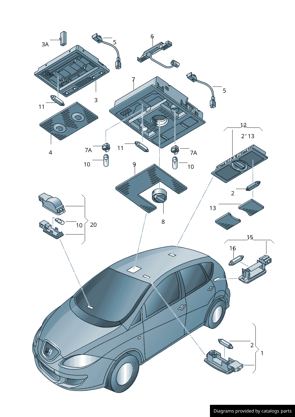 Car part diagram