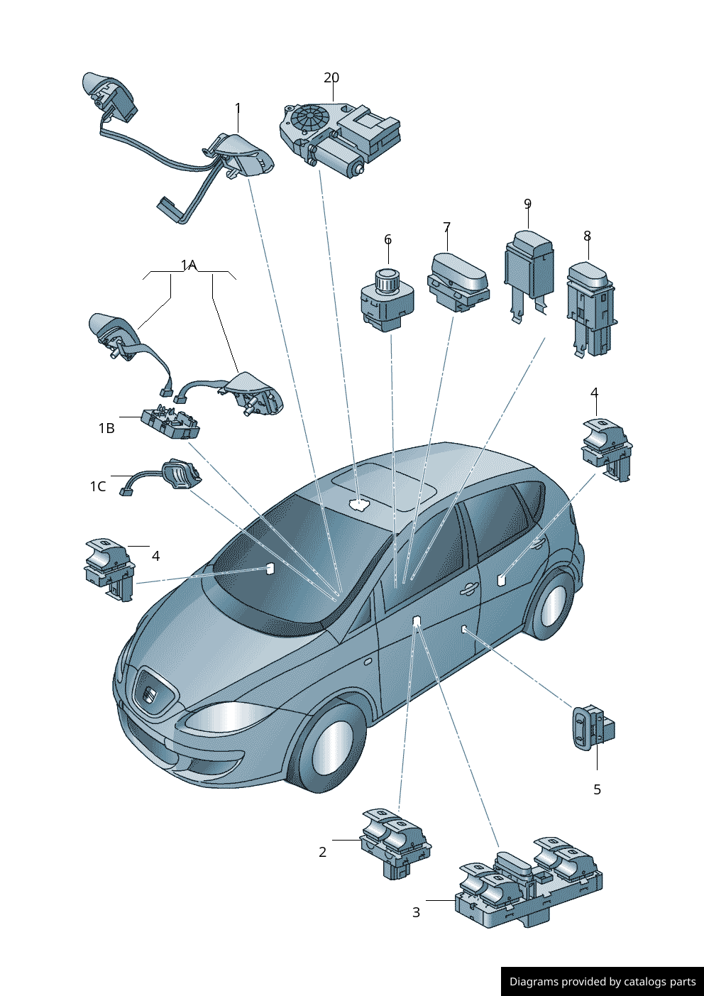 Car part diagram