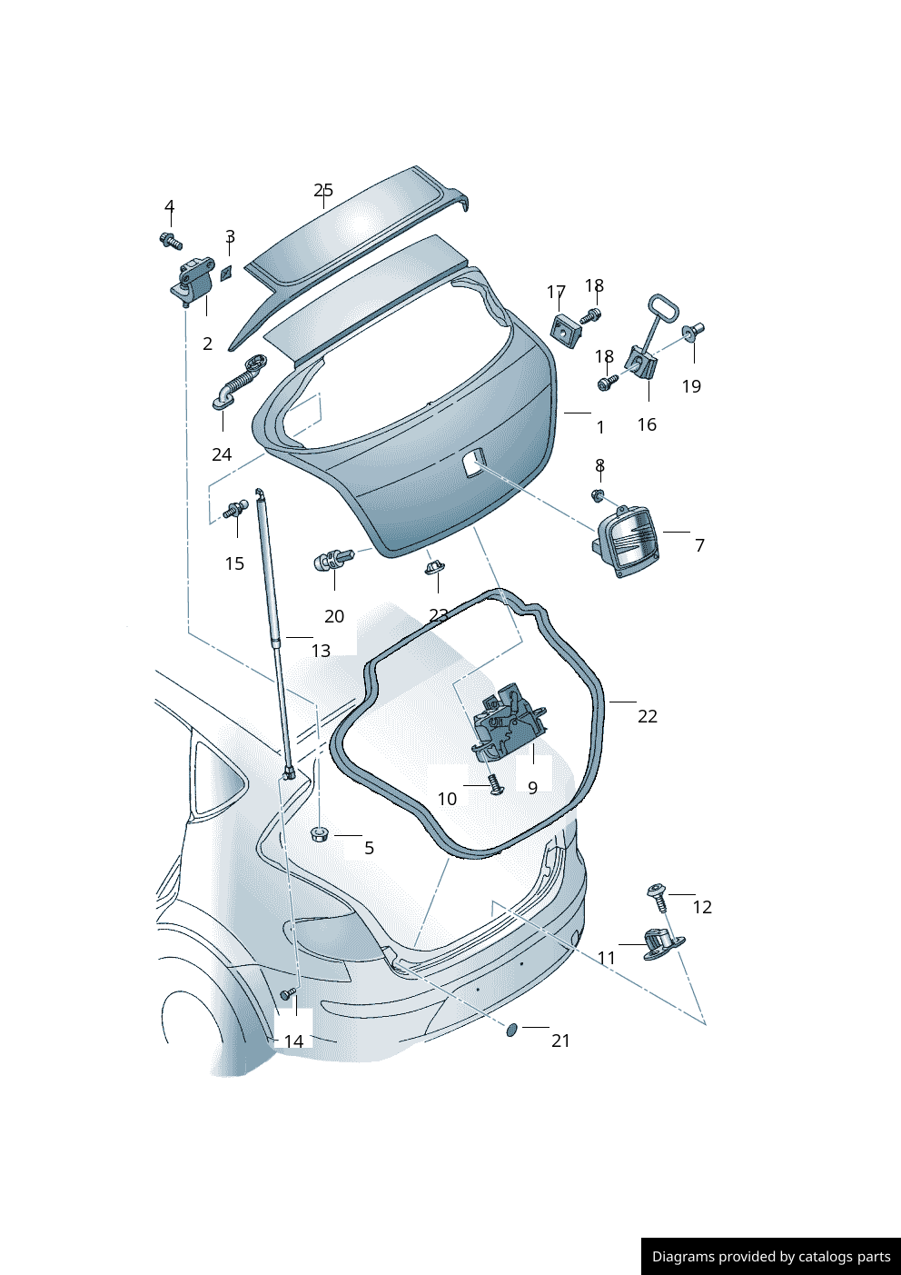 Car part diagram