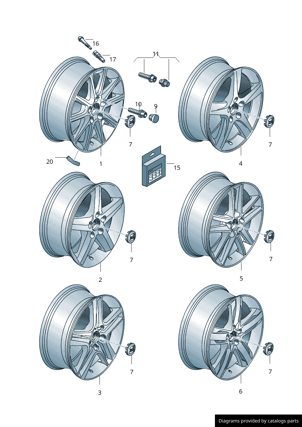 Car part diagram