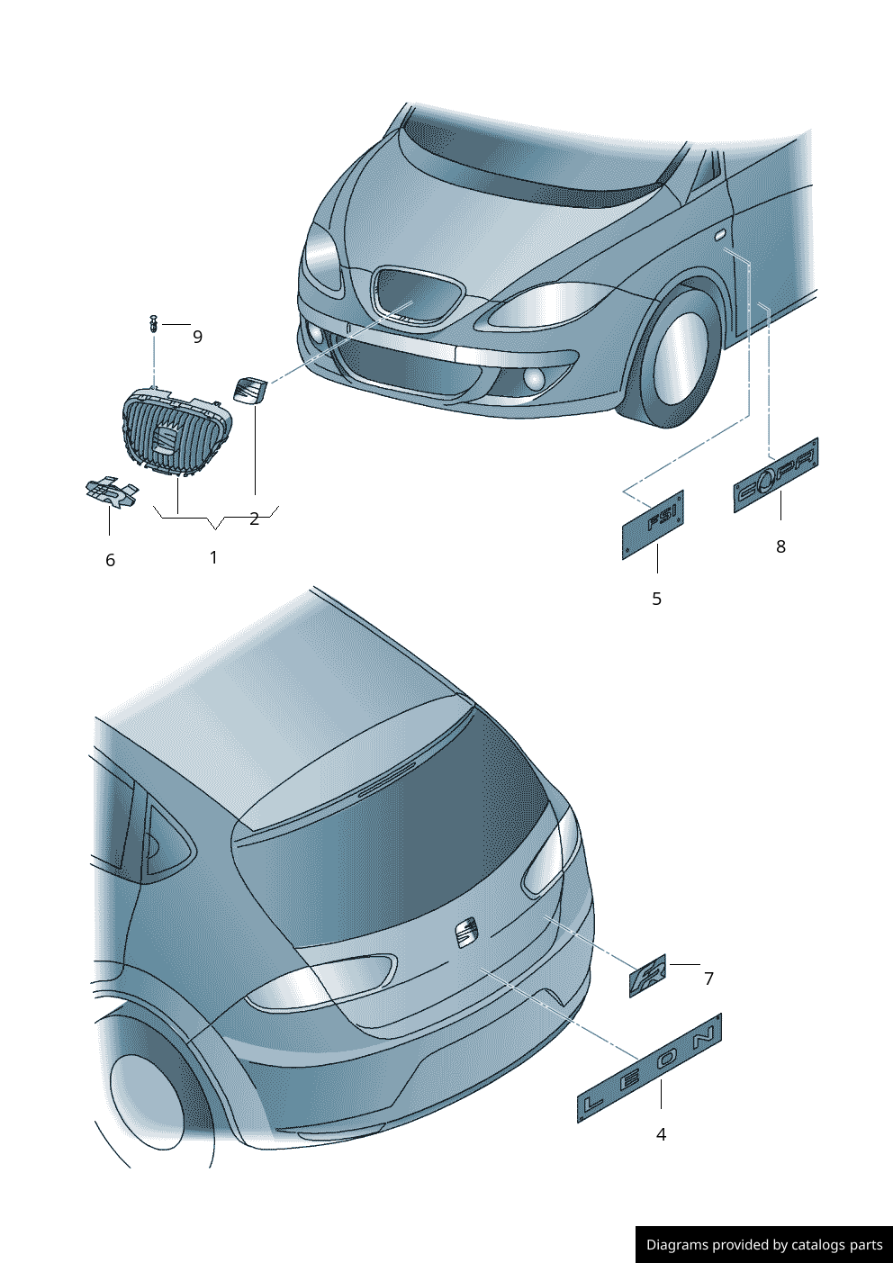 Car part diagram