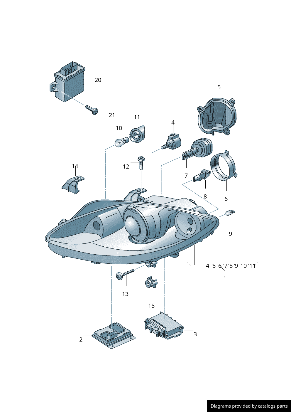 Car part diagram