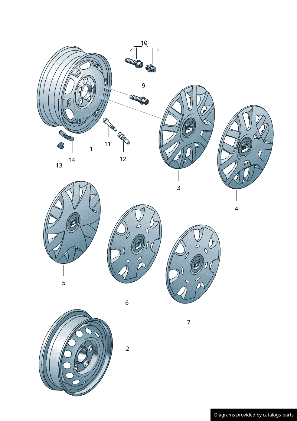 Car part diagram