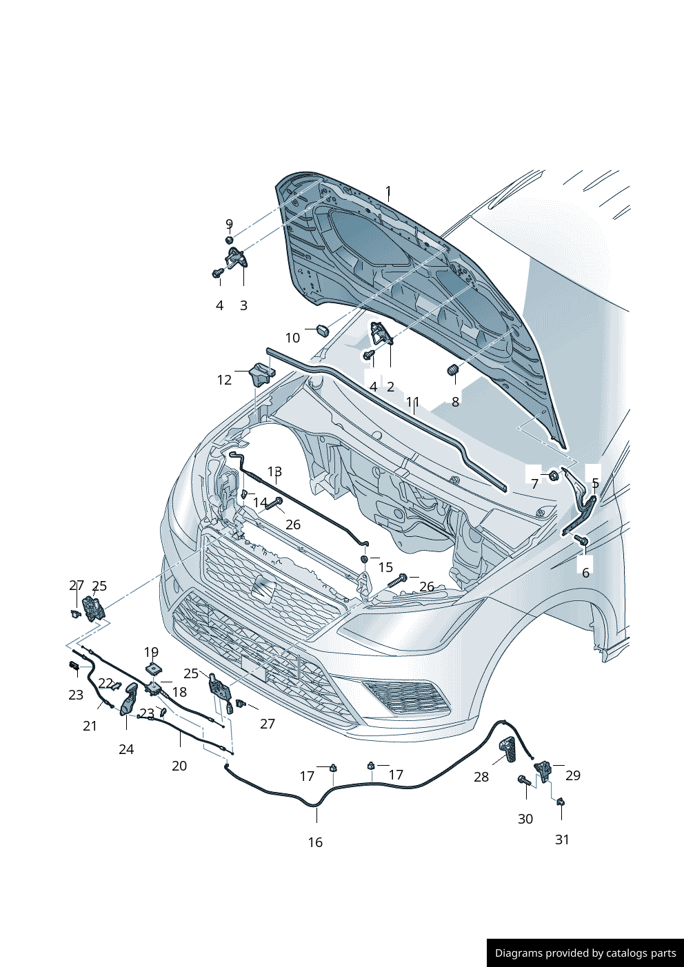 Car part diagram