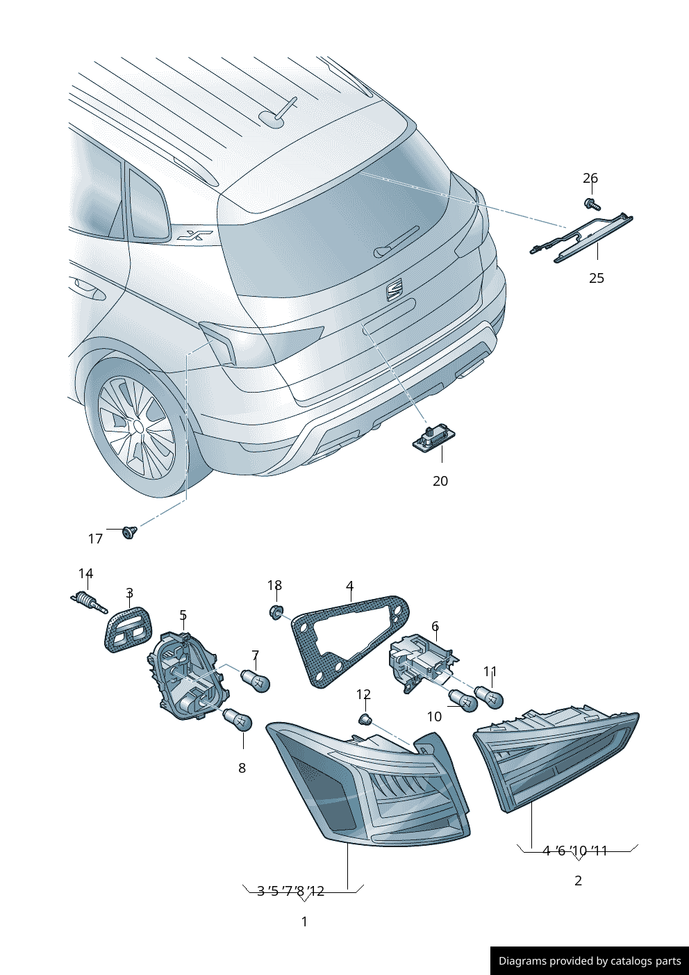 Car part diagram