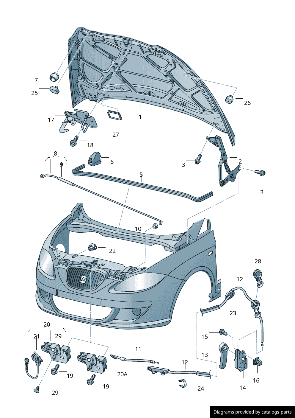Car part diagram