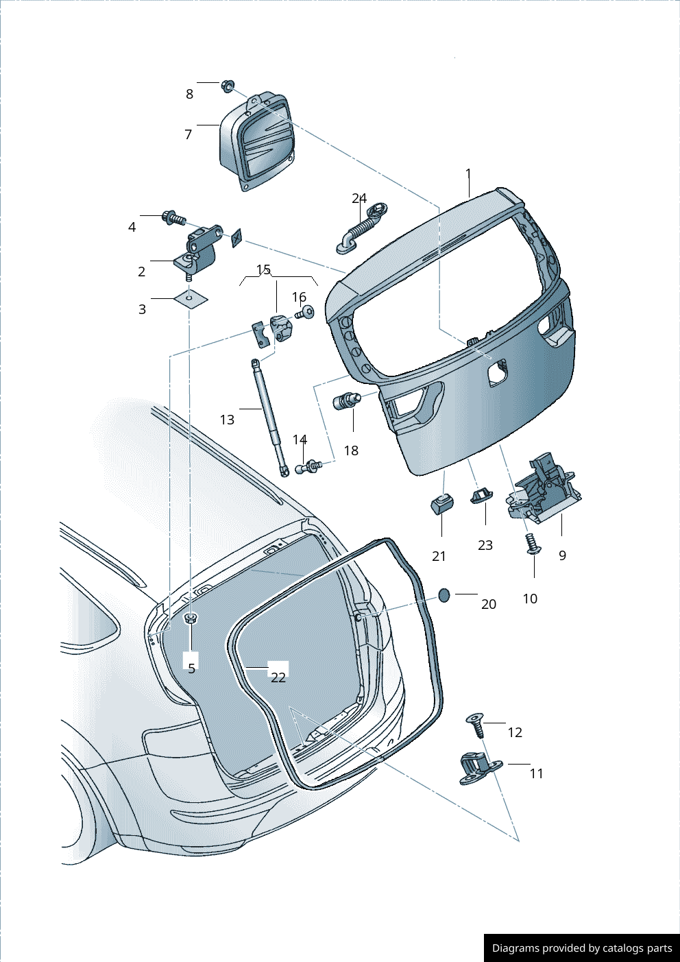 Car part diagram