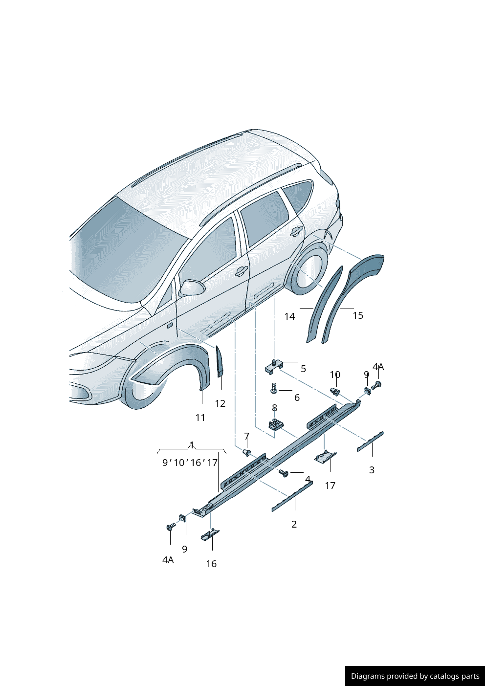 Car part diagram