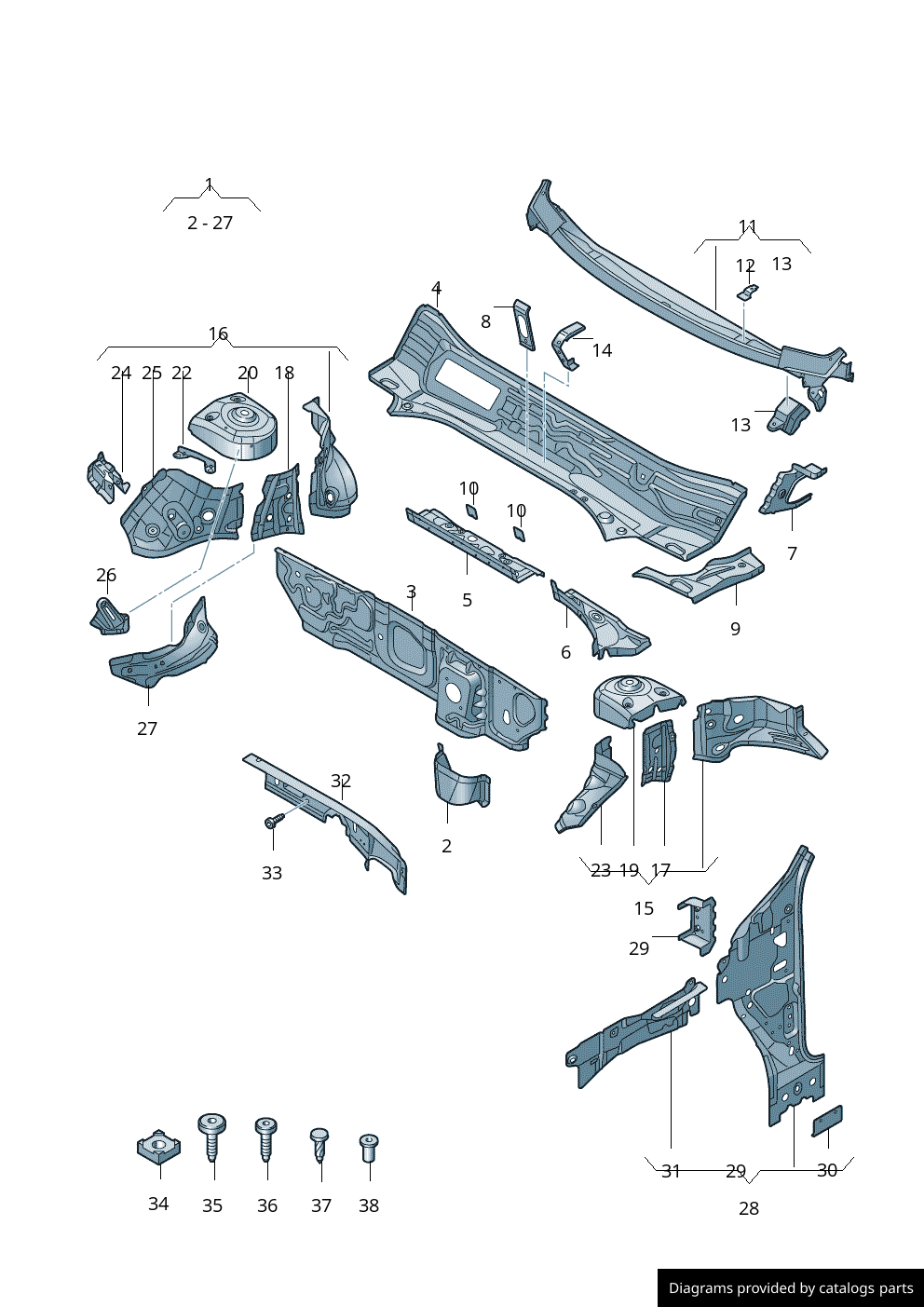Car part diagram