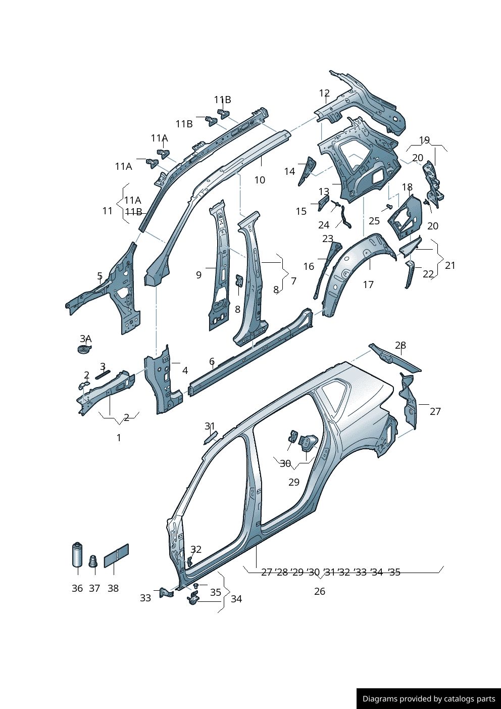 Car part diagram