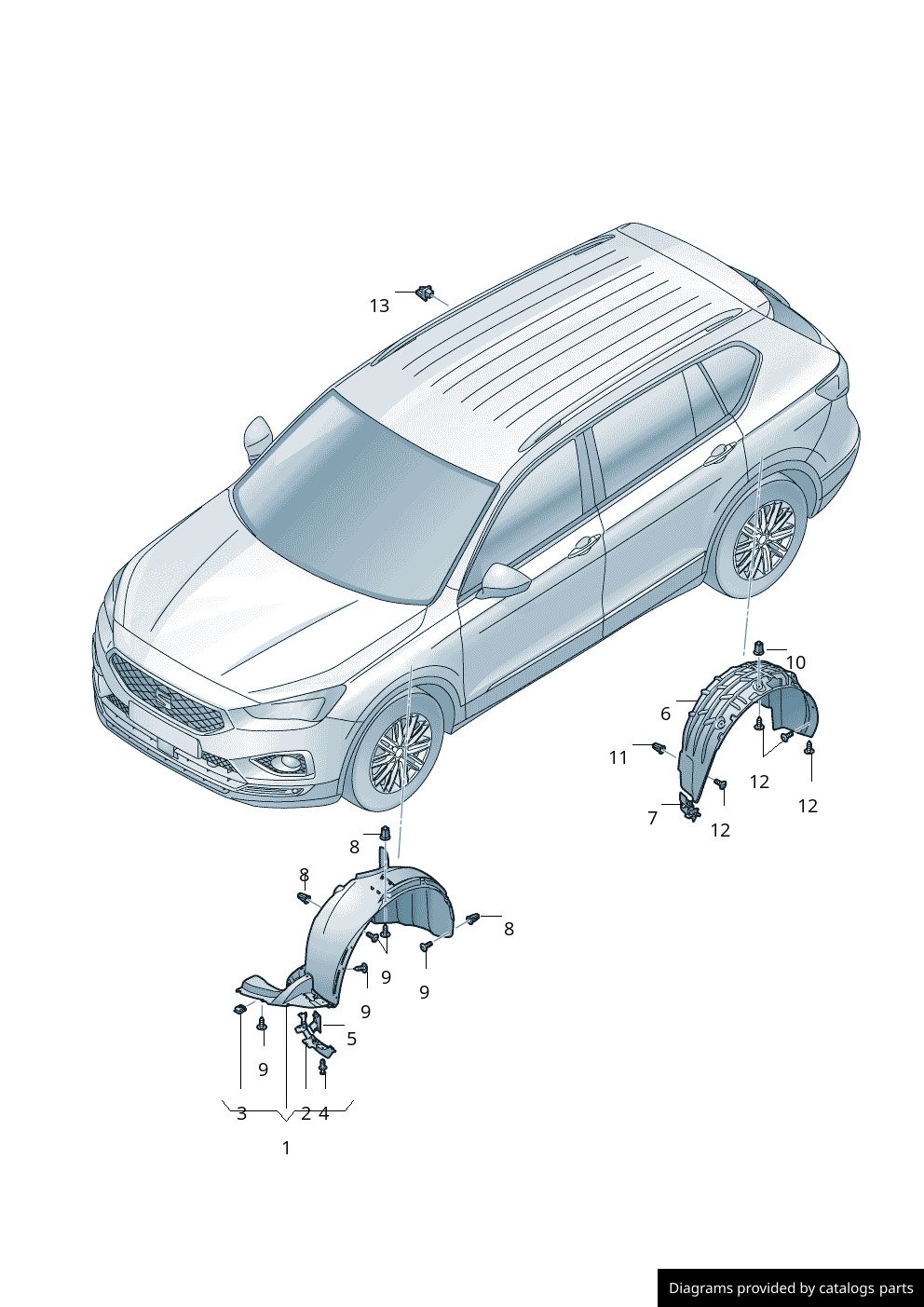 Car part diagram