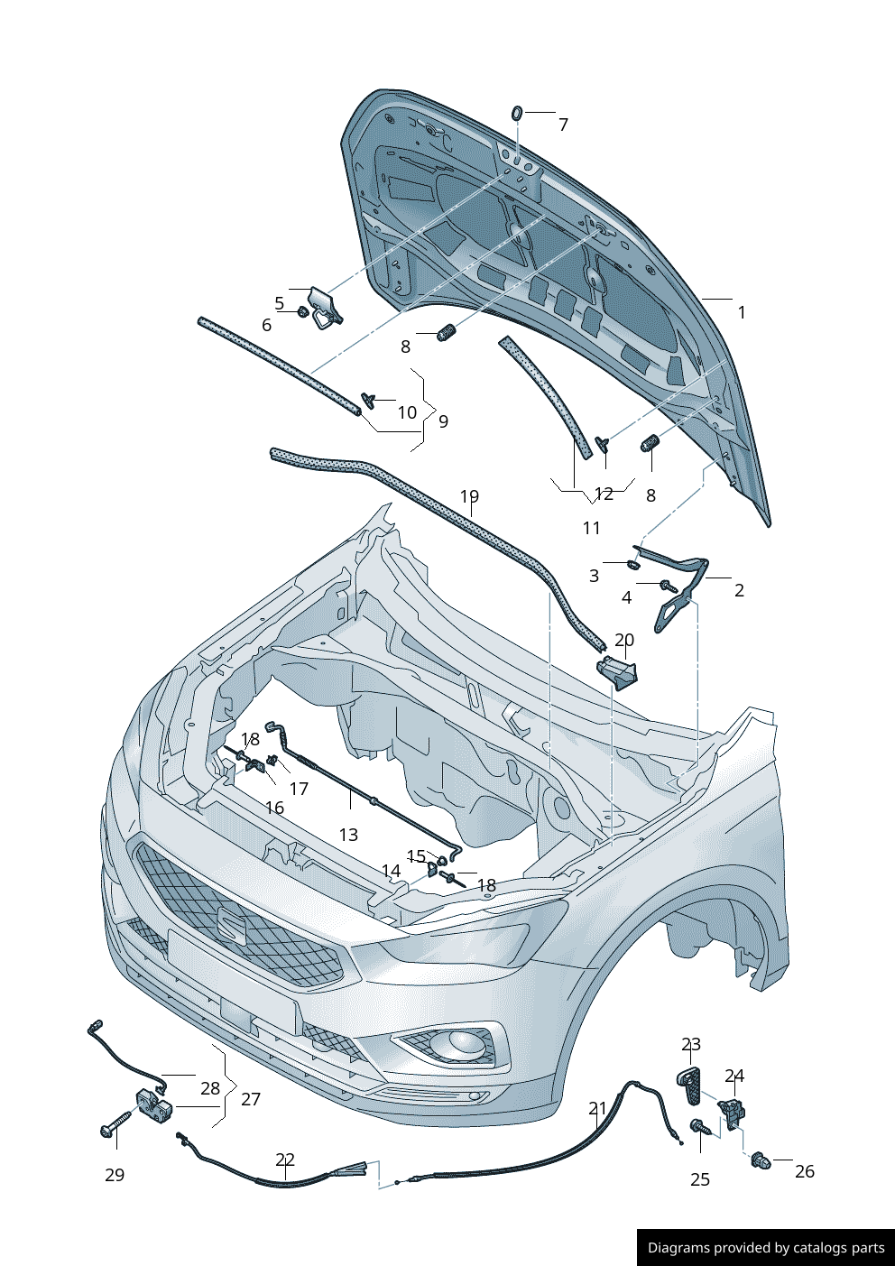 Car part diagram