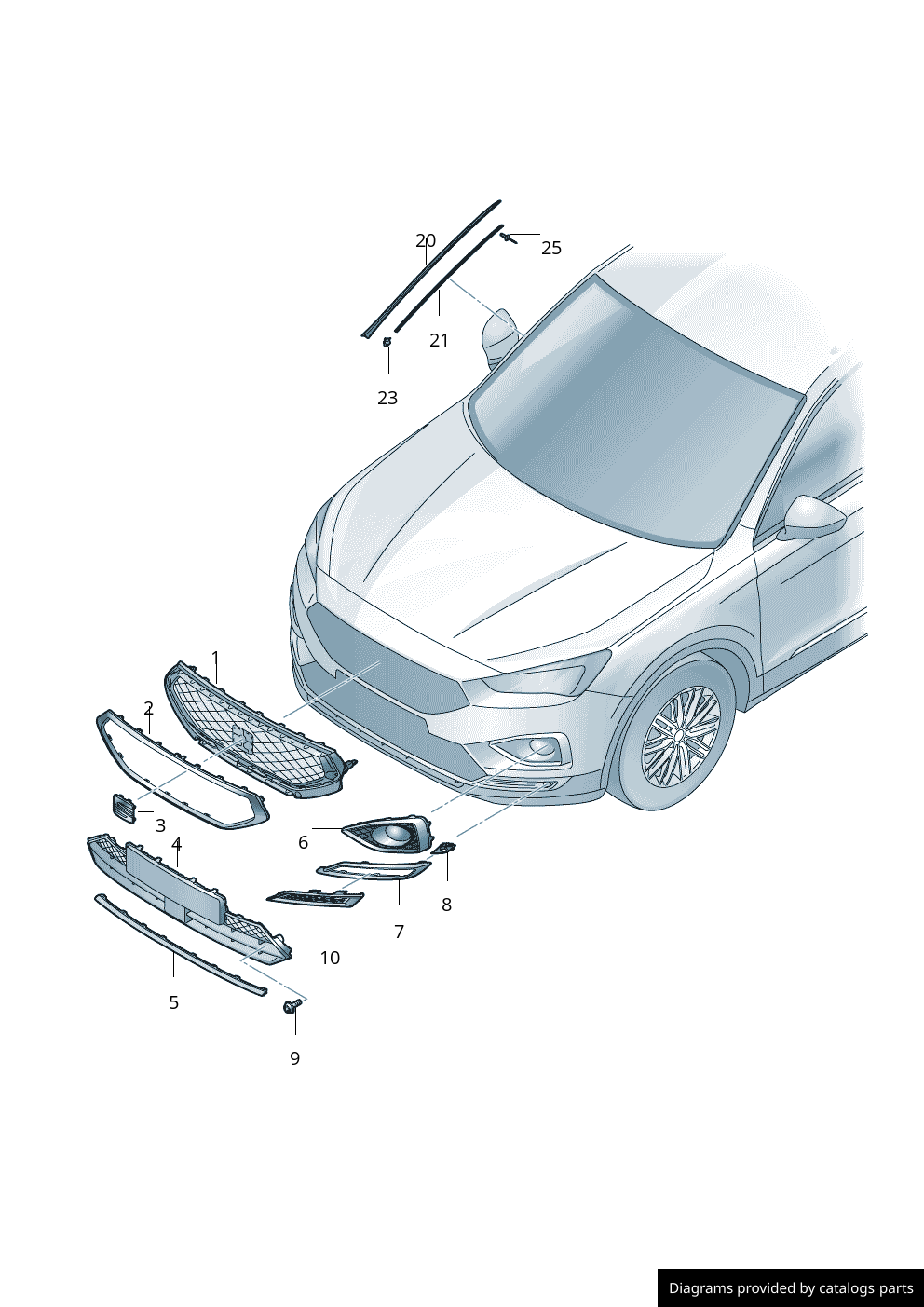 Car part diagram