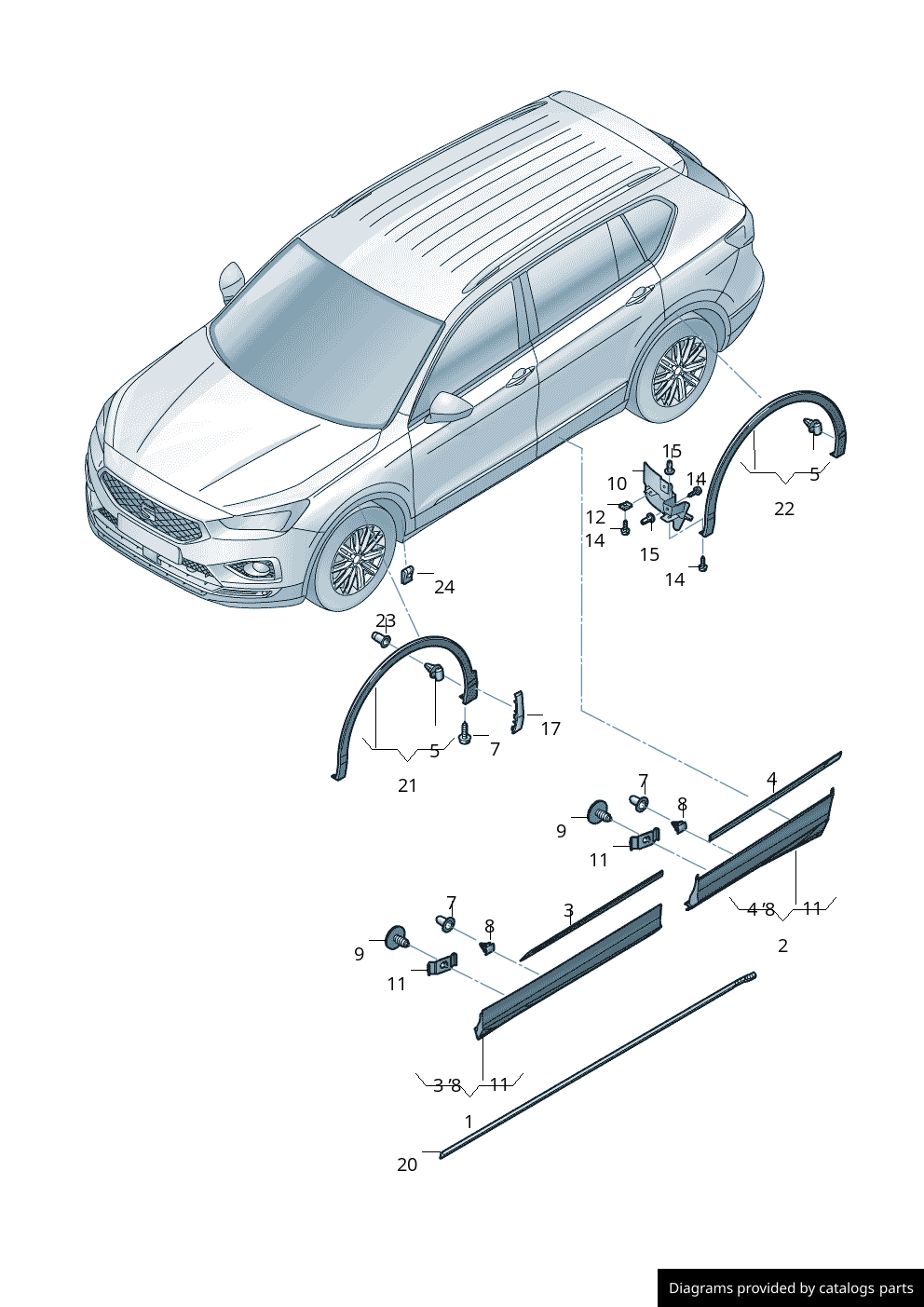 Car part diagram