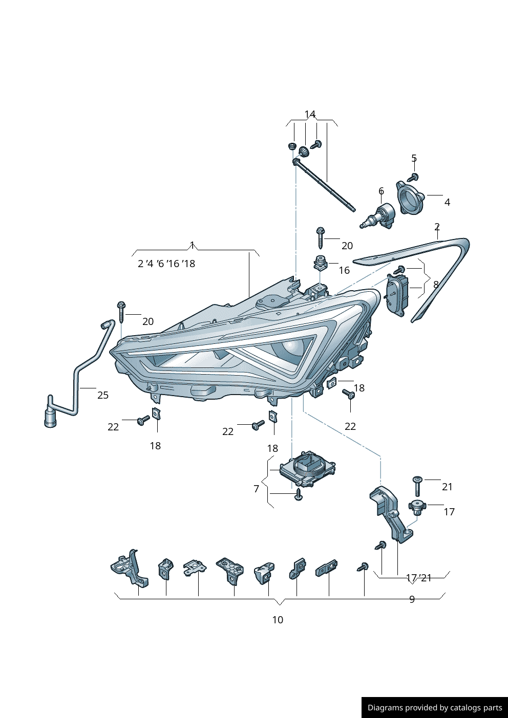 Car part diagram